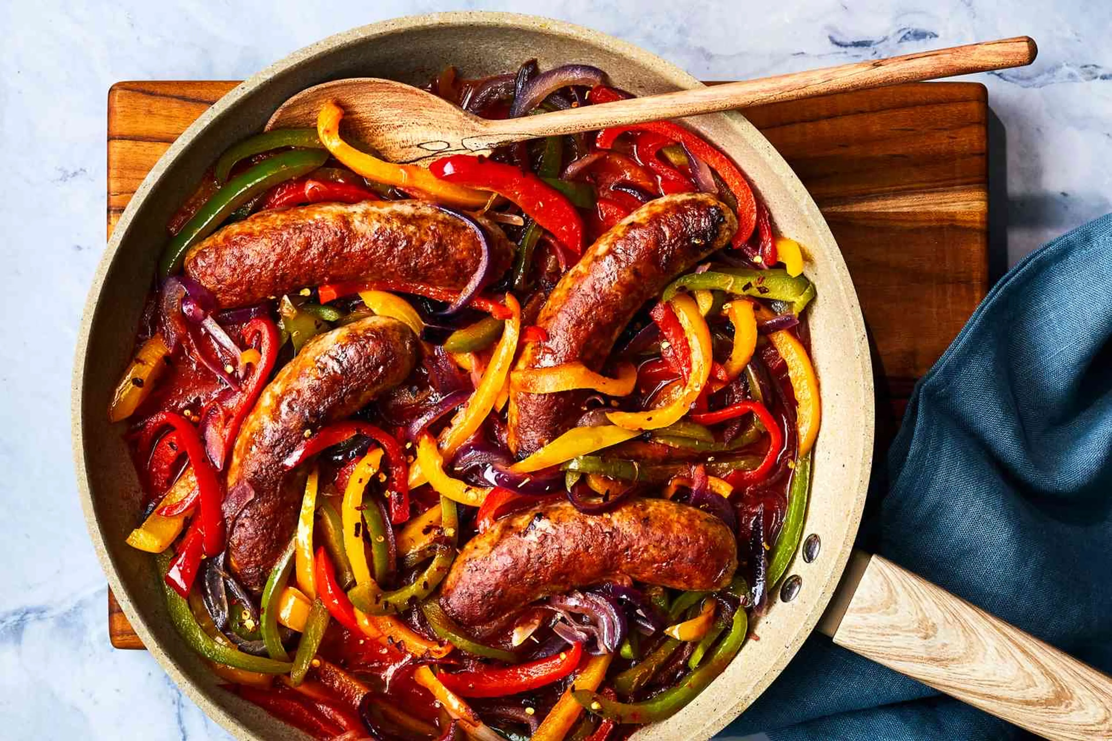 Italian Sausage, Pepper, & Onion Skillet