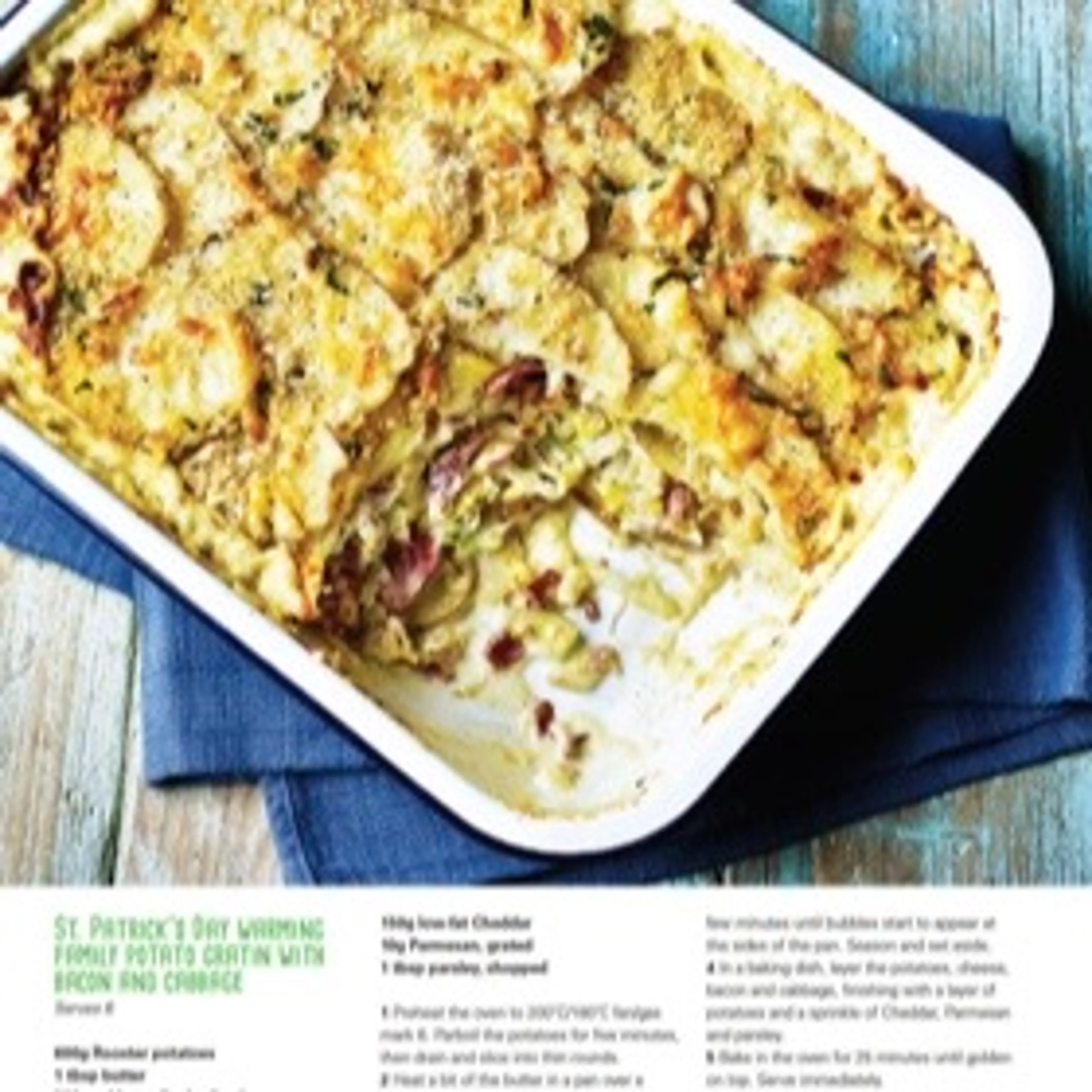 ST. PATRICK'S DRY WARMING POTRTO GRATIN WITH BACON RND CRBBR