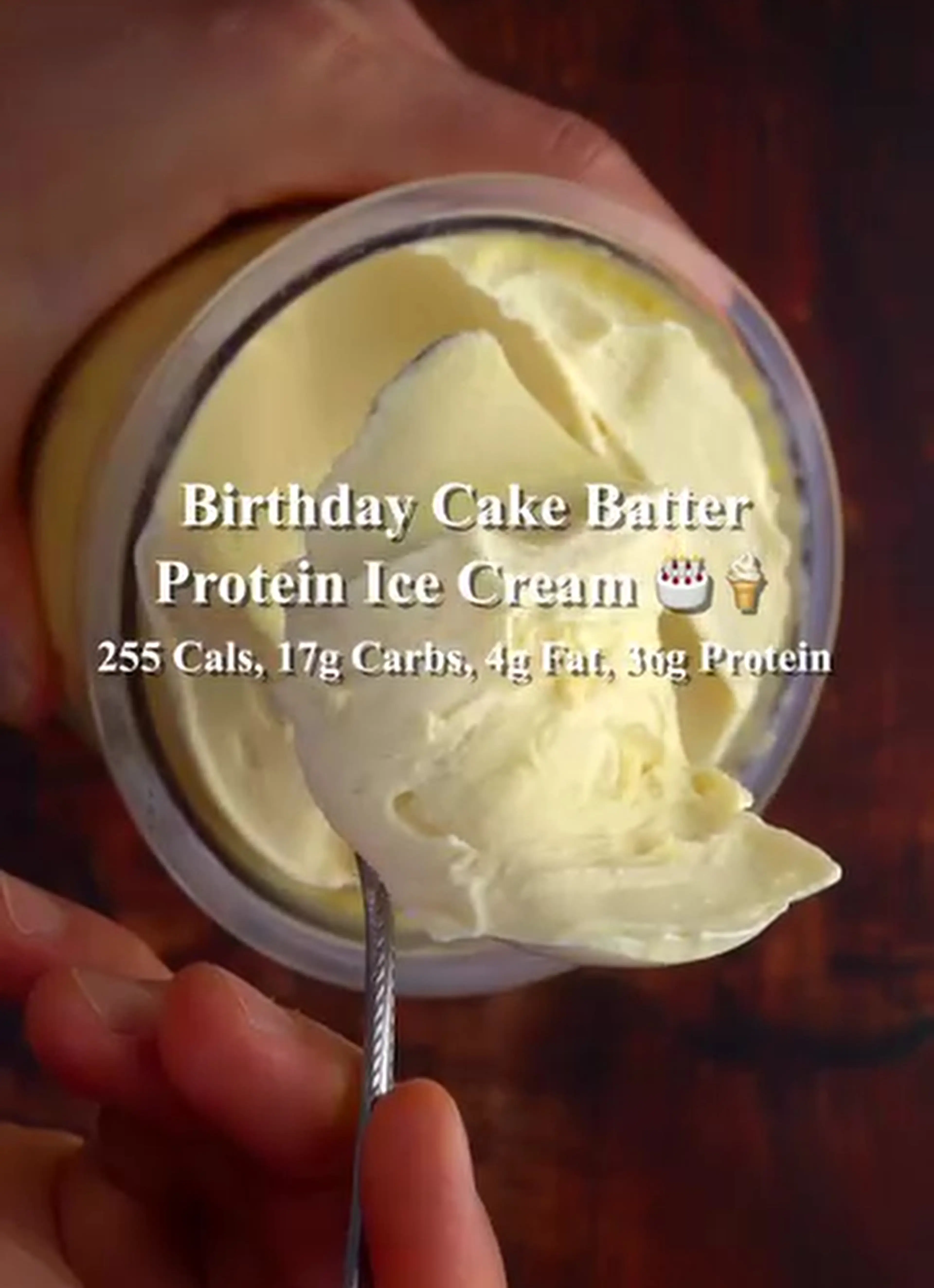 Birthday Cake Batter Protein Ice Cream