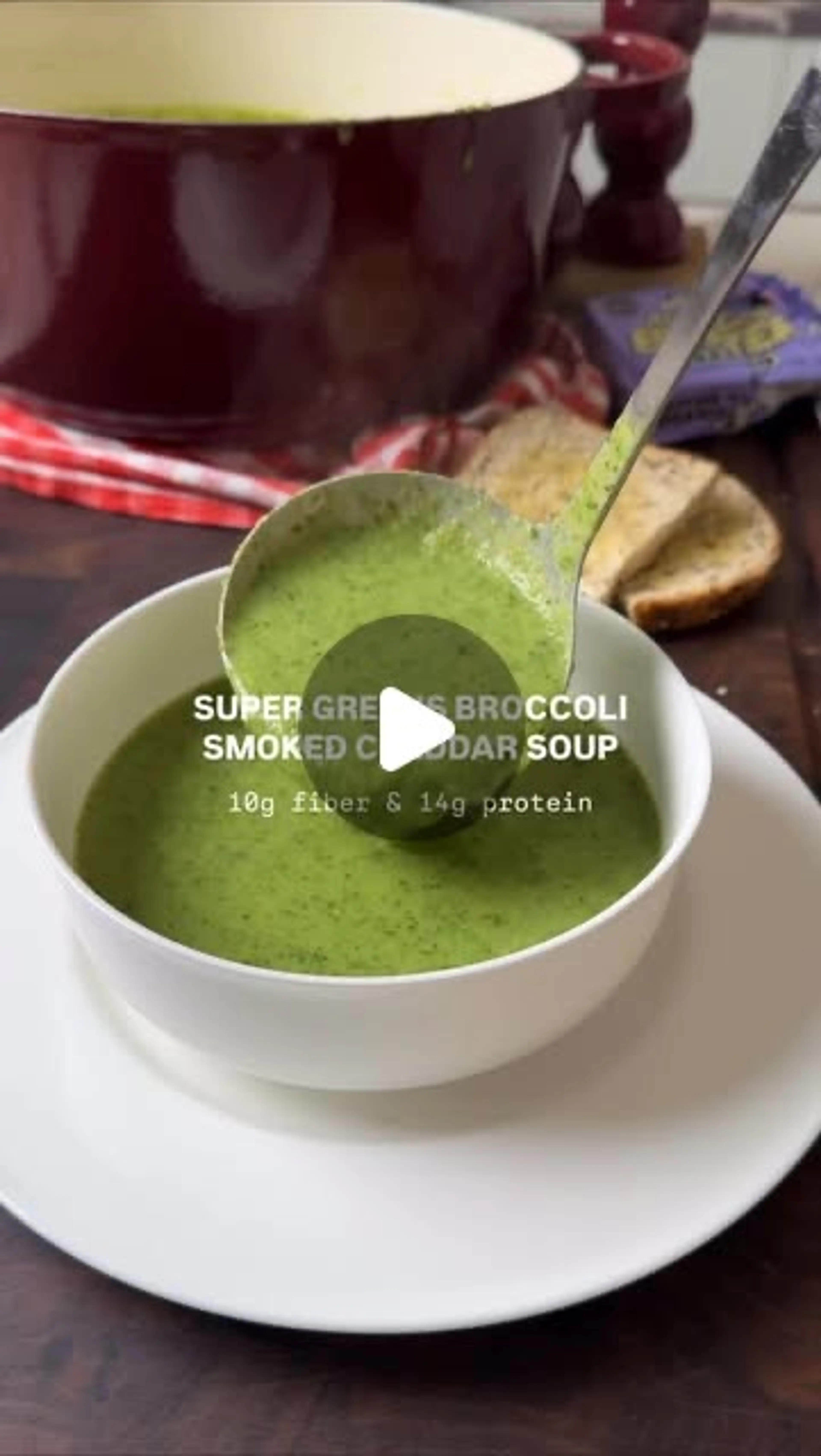 Broccoli and Smoked Cheddar Soup