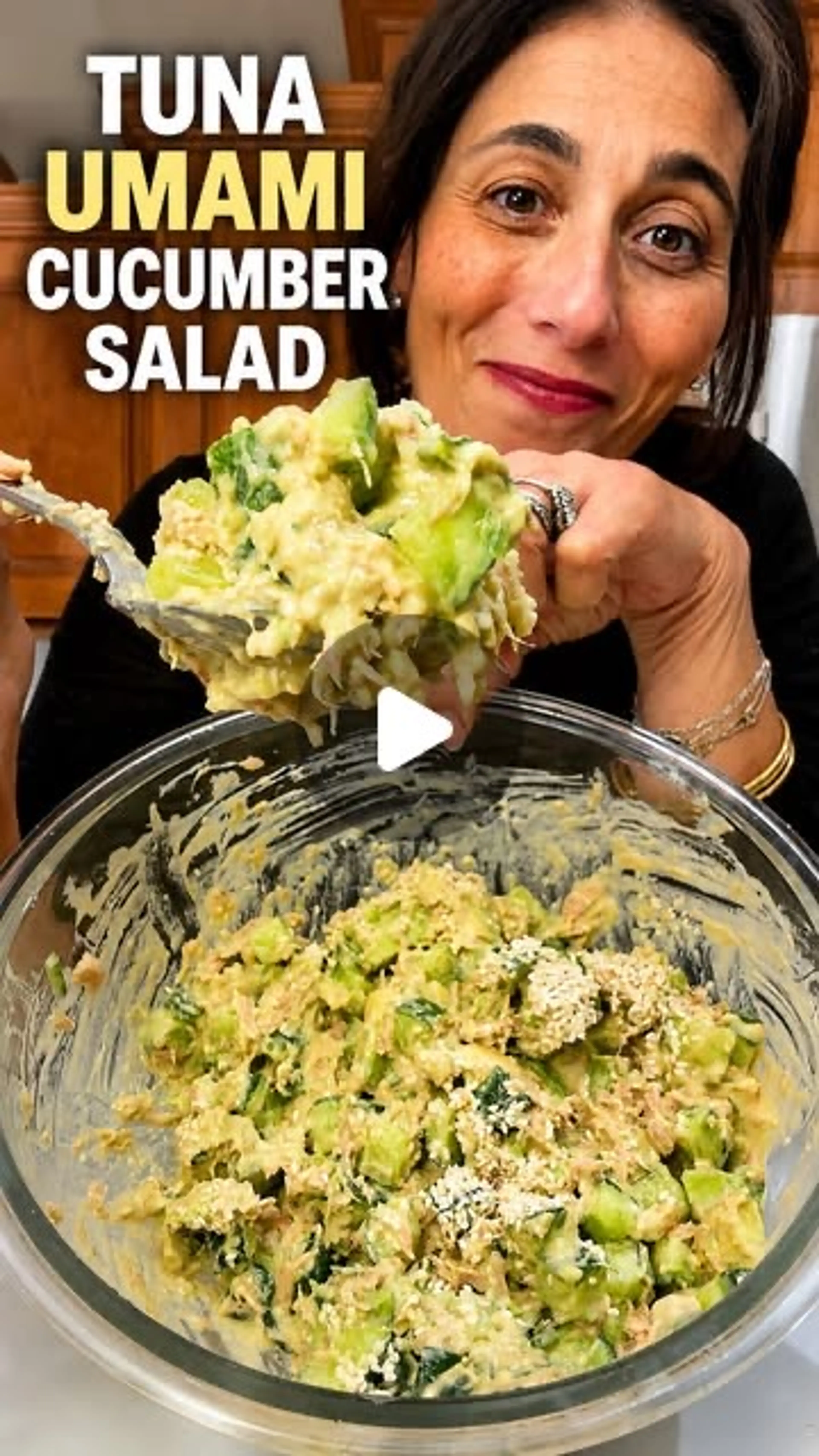 Creamy Cucumber Avocado Tuna Salad