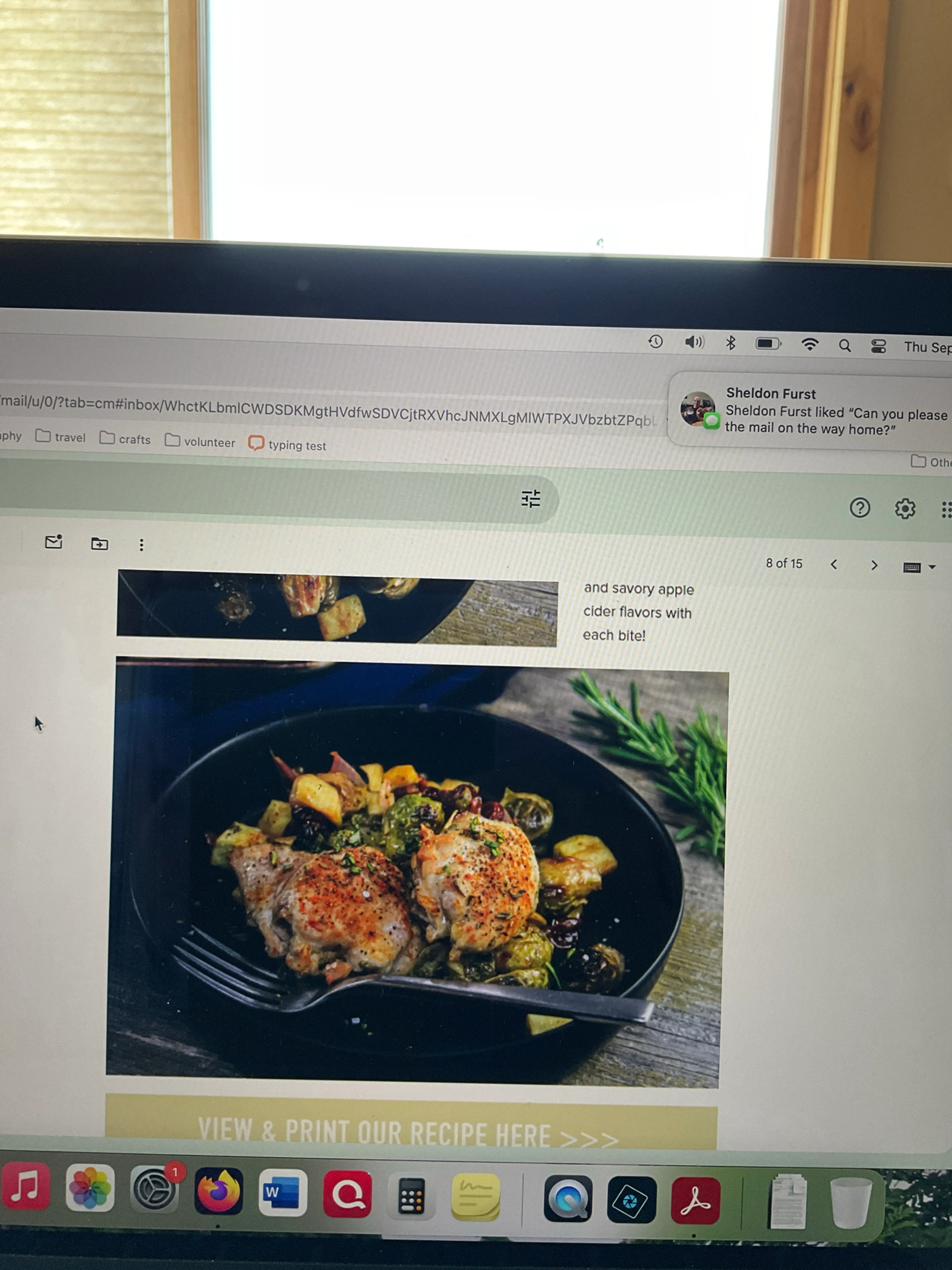 Apple Cider Chicken Sheet Pan Dinner