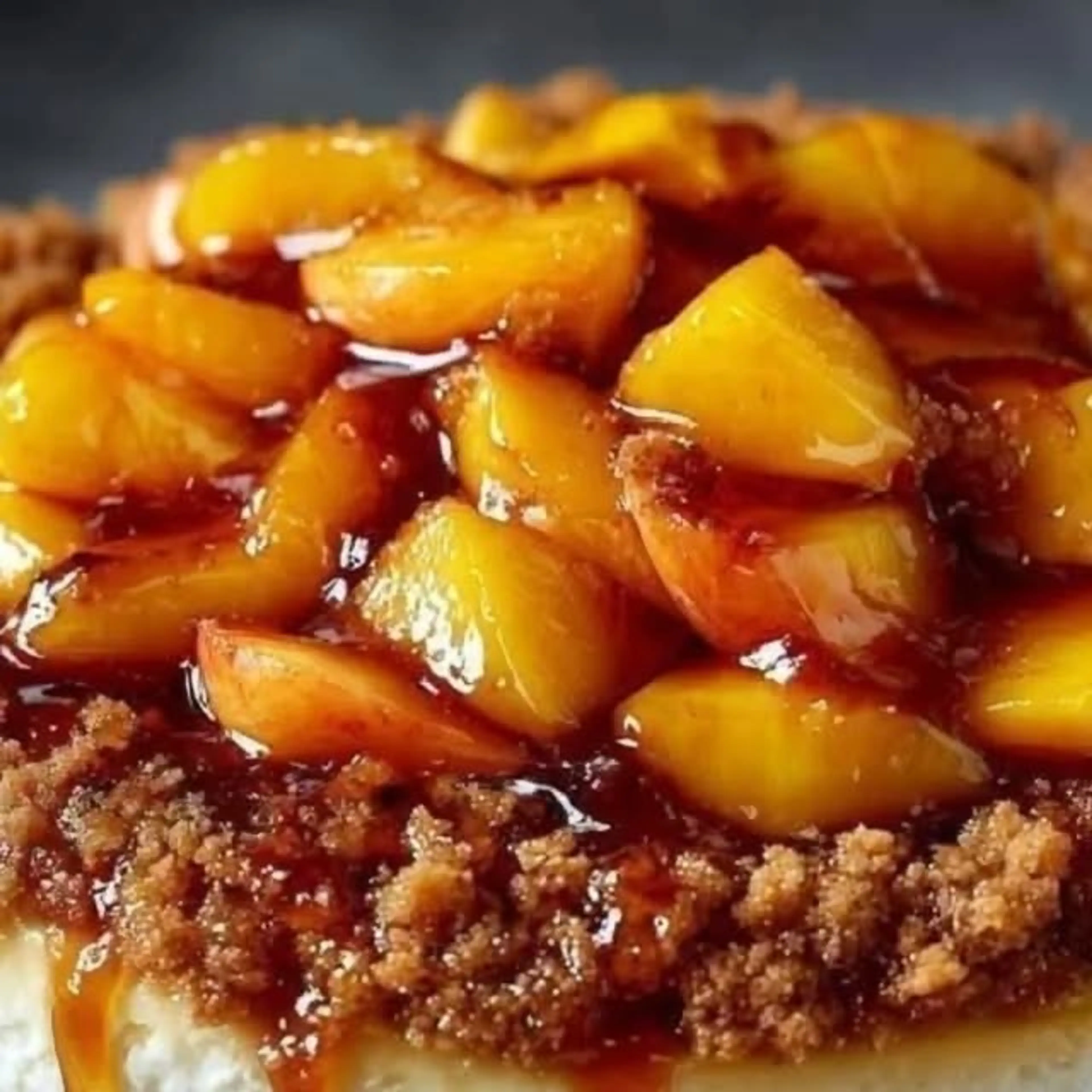 Peach Cobbler Cheesecake