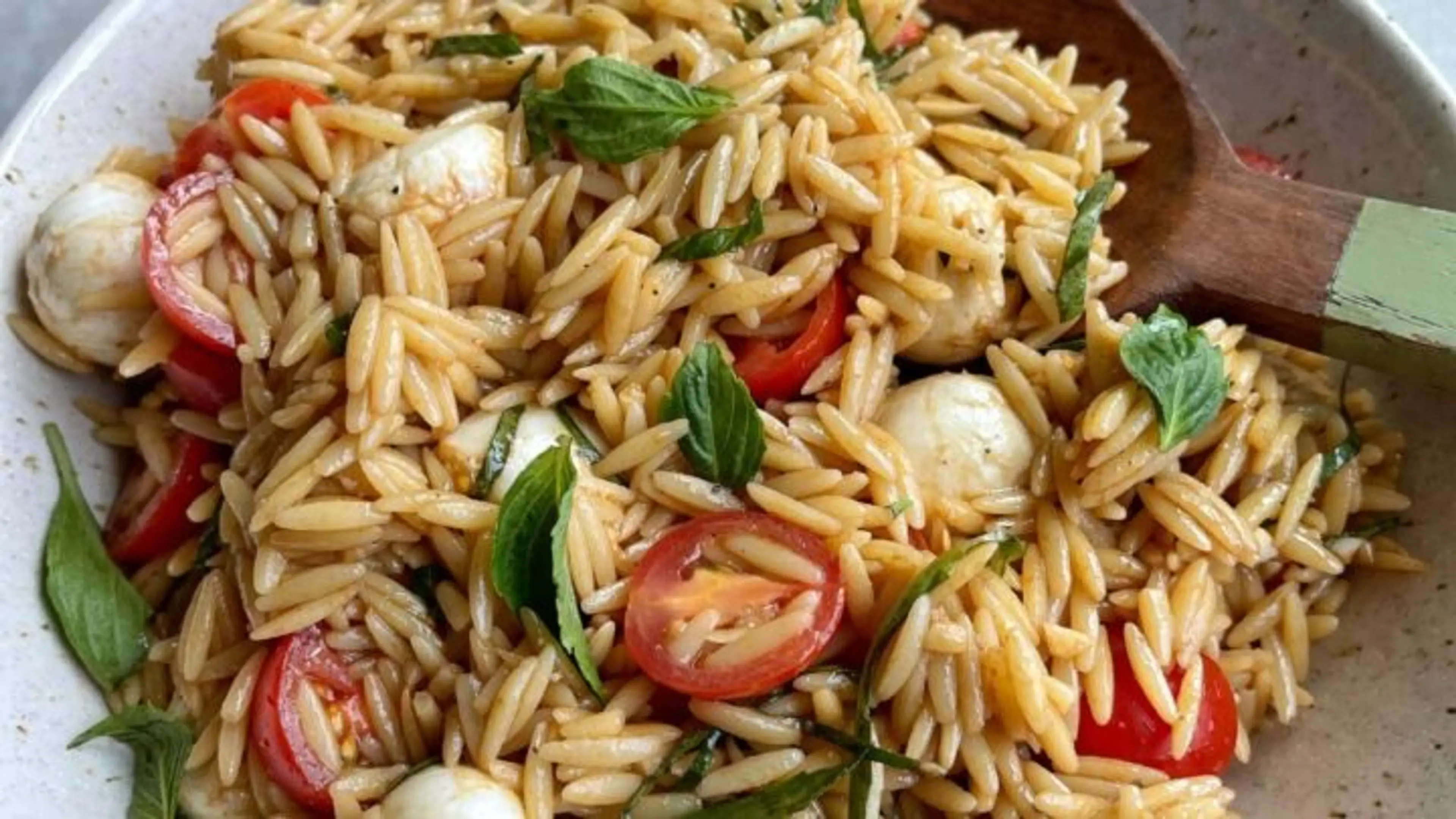 Caprese Orzo Salad
