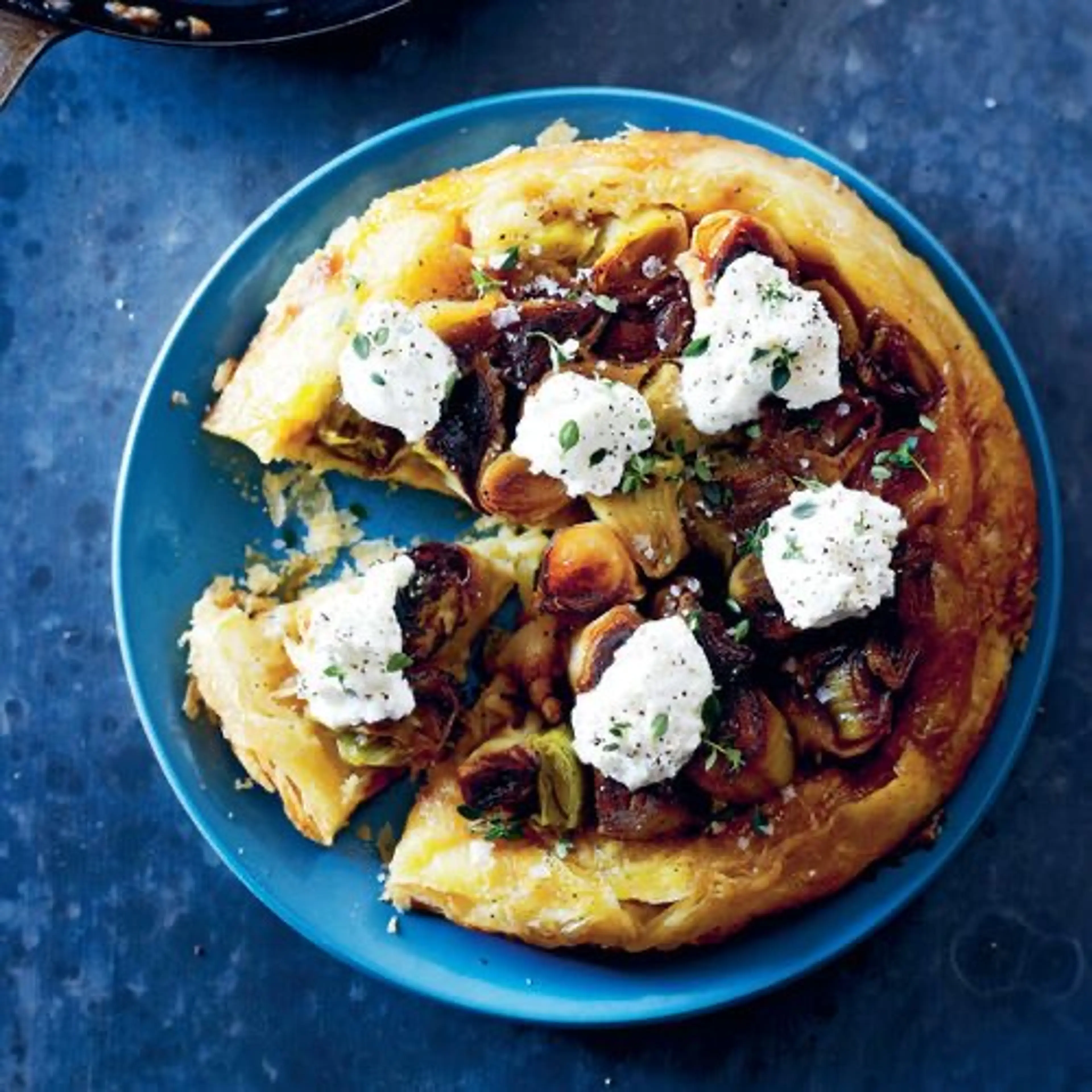 Tarte Tatin met prei