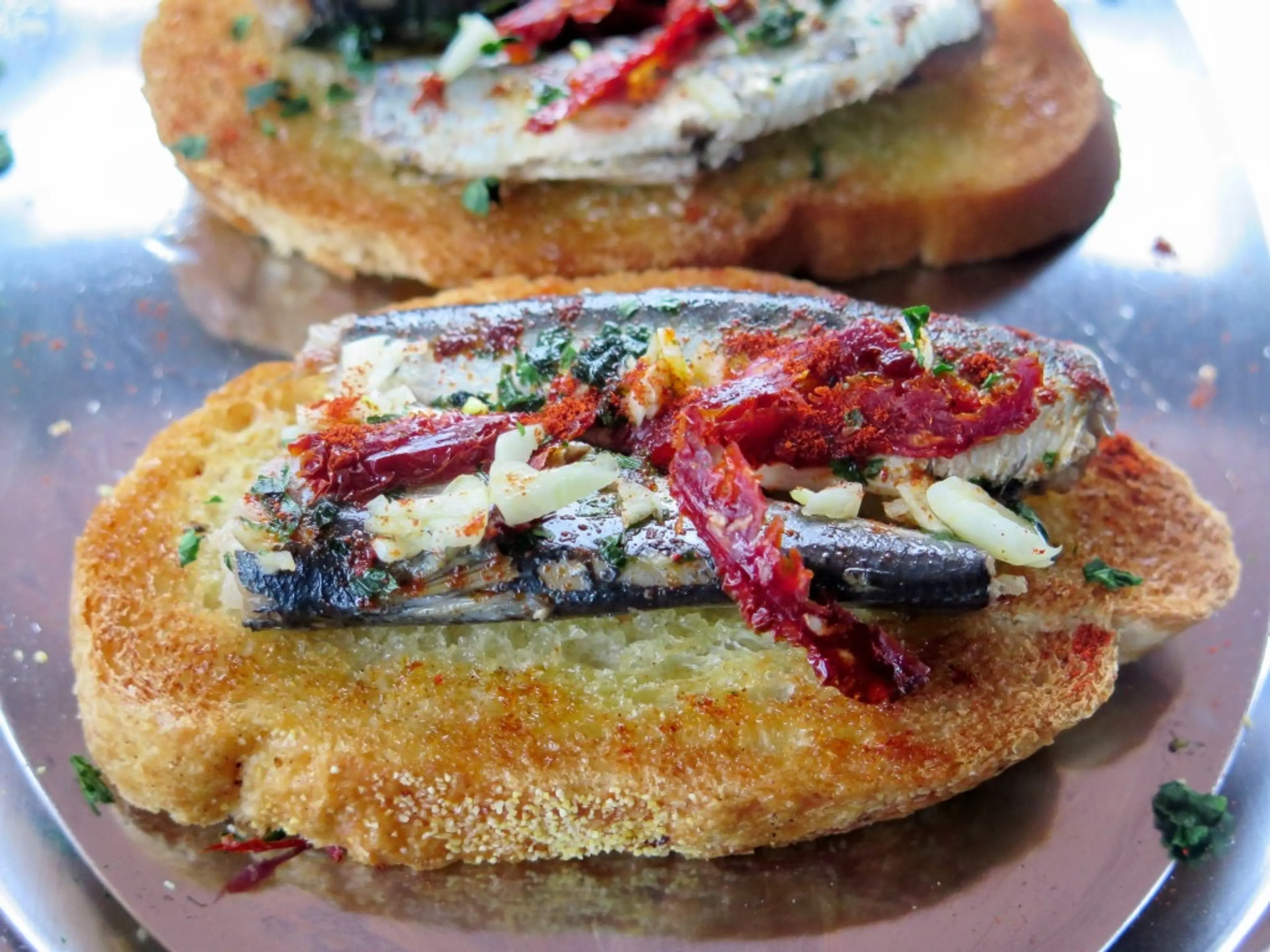 Smoked Sardine Crostini