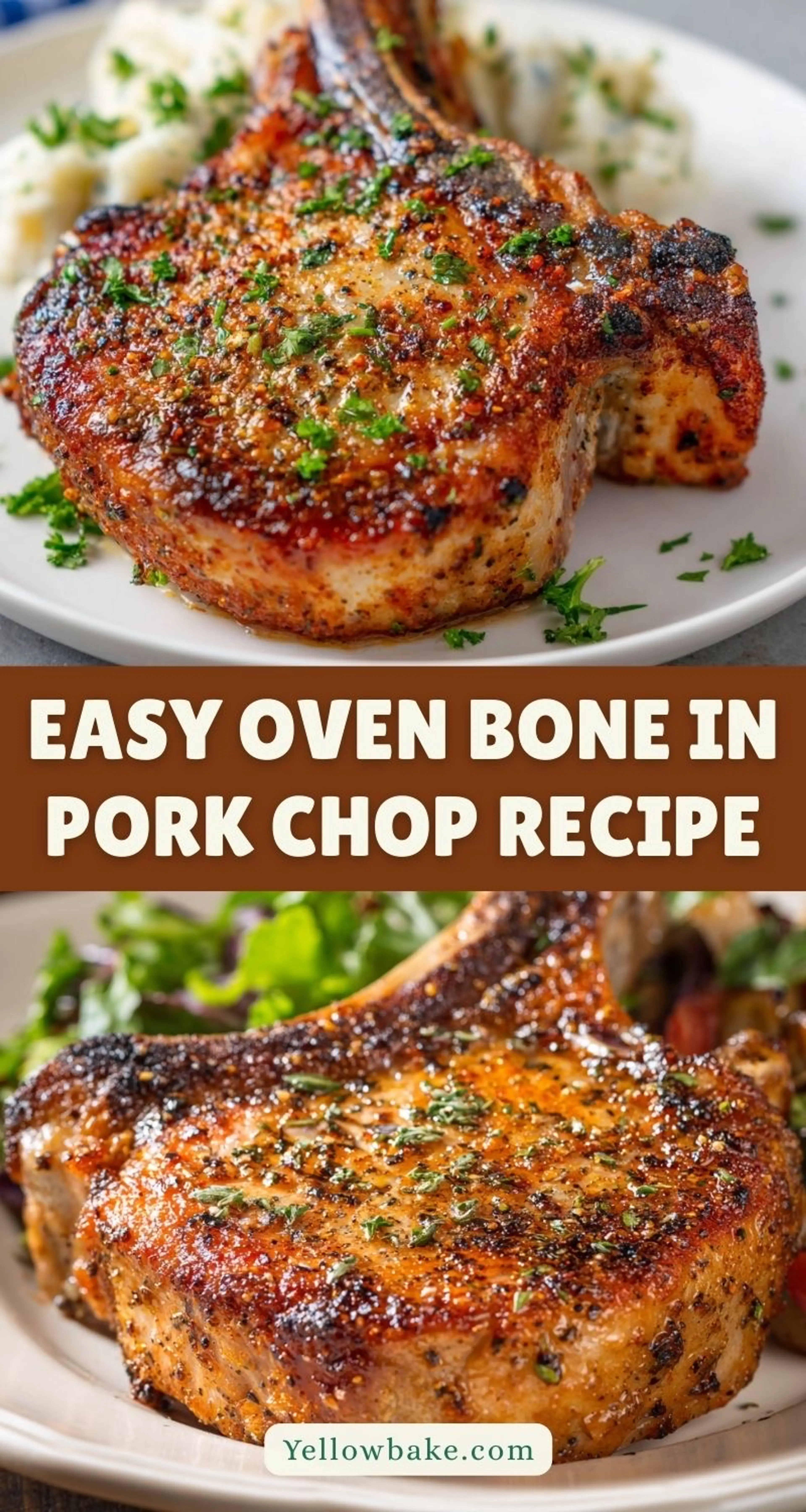 Easy Oven Bone In Pork Chop