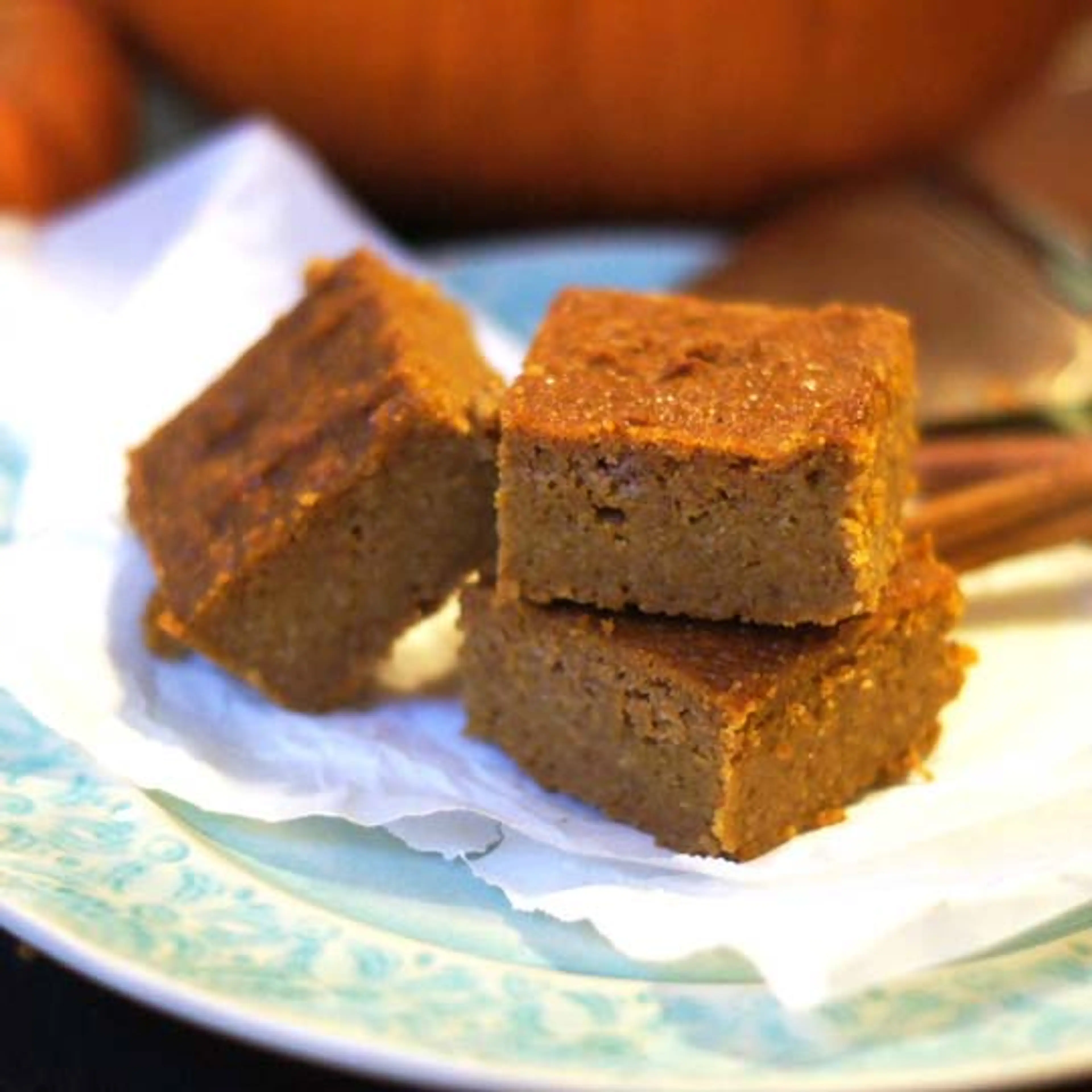 Coconut Flour Pumpkin Bars