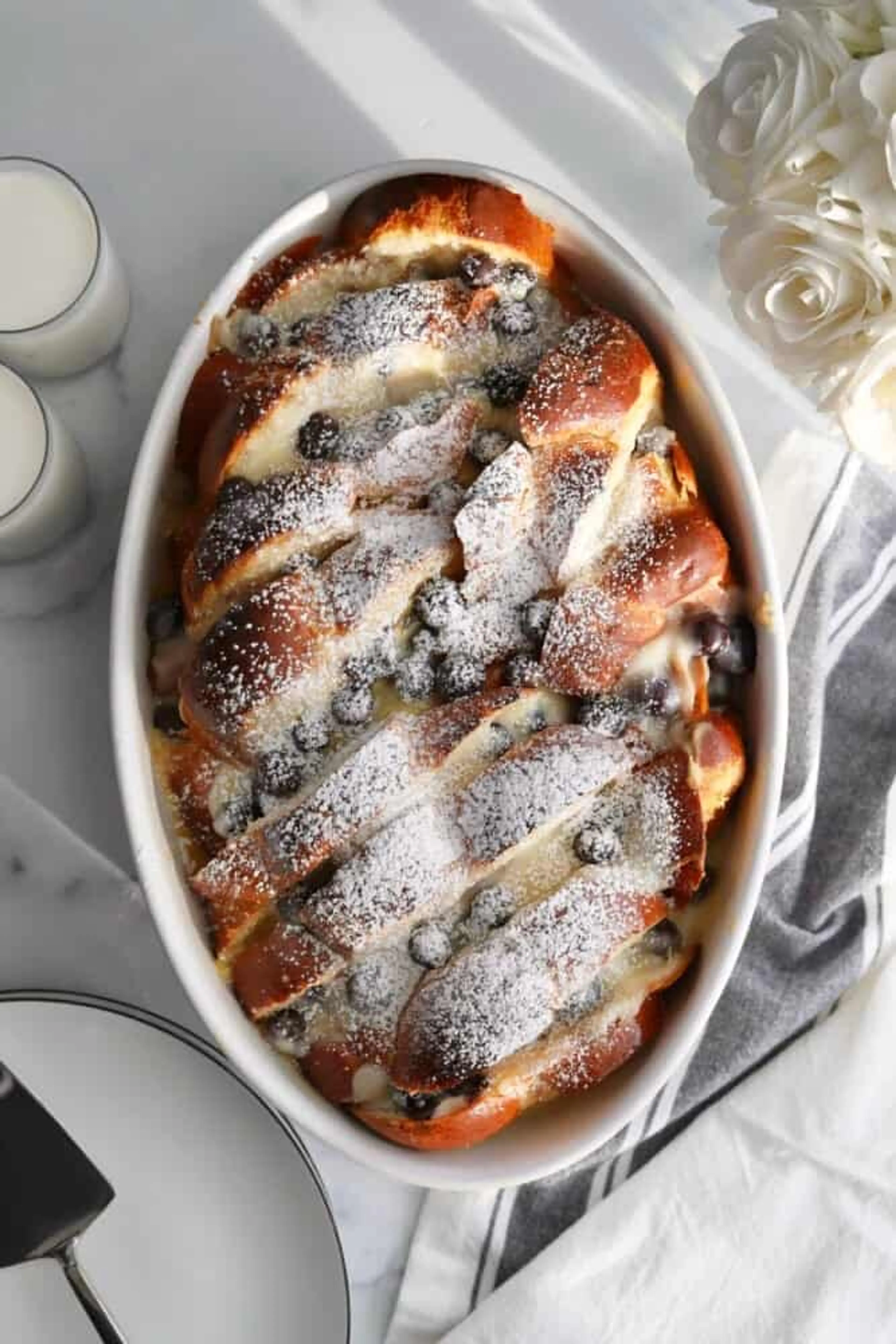 Blueberry Mascarpone French Toast Bake