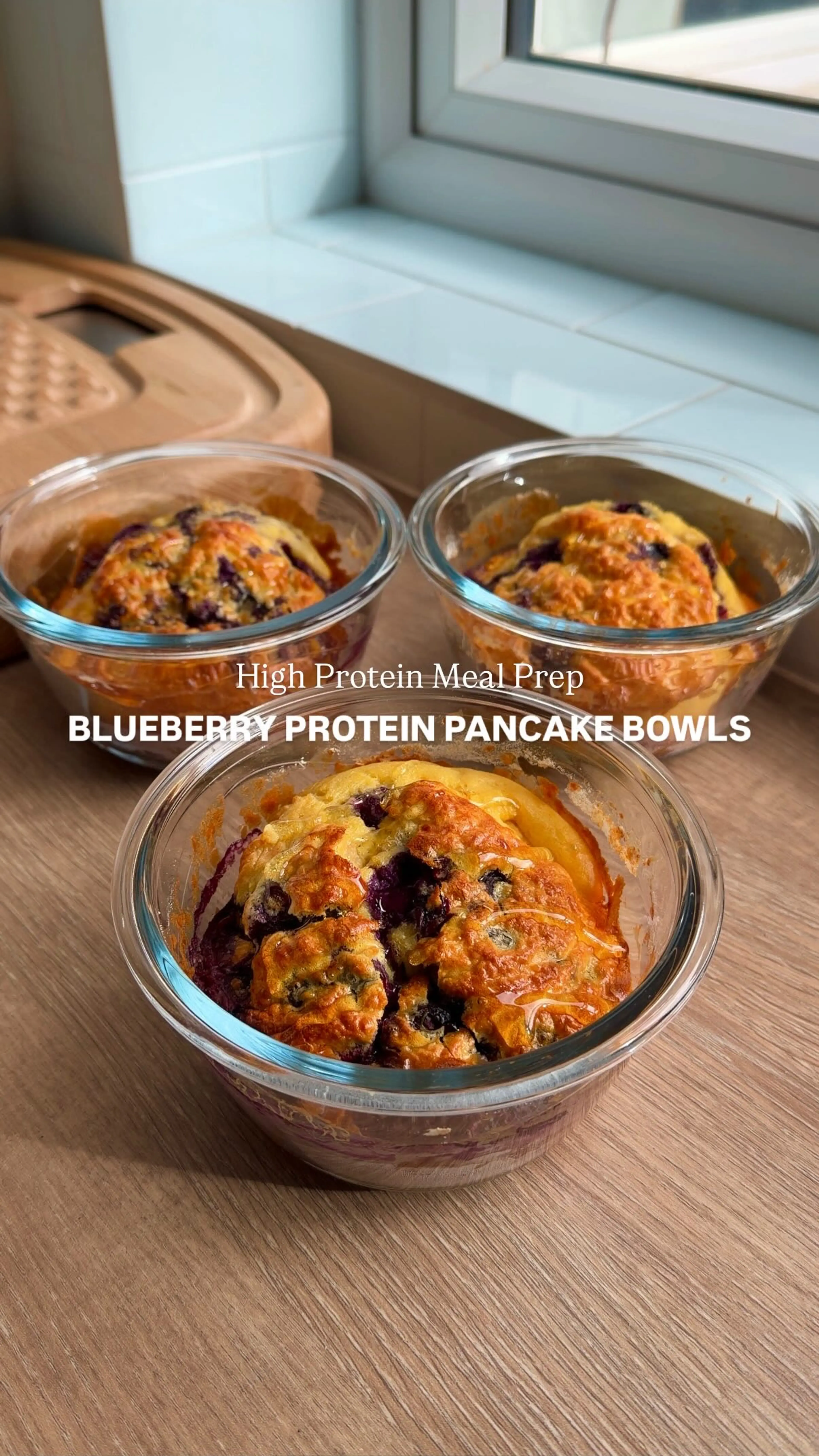 Blueberry Protein Pancake Bowl