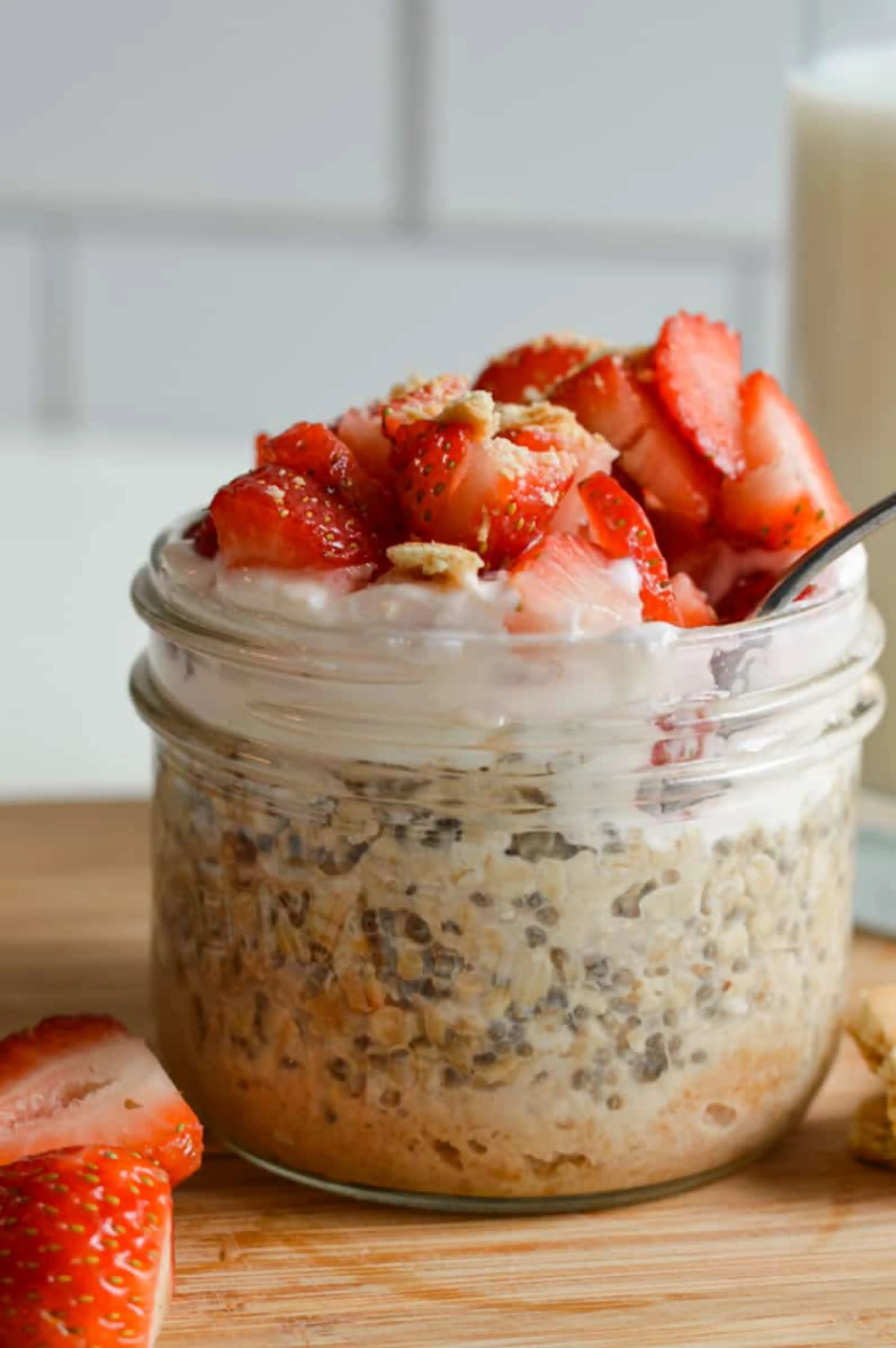 Protein Cheesecake Overnight Oats