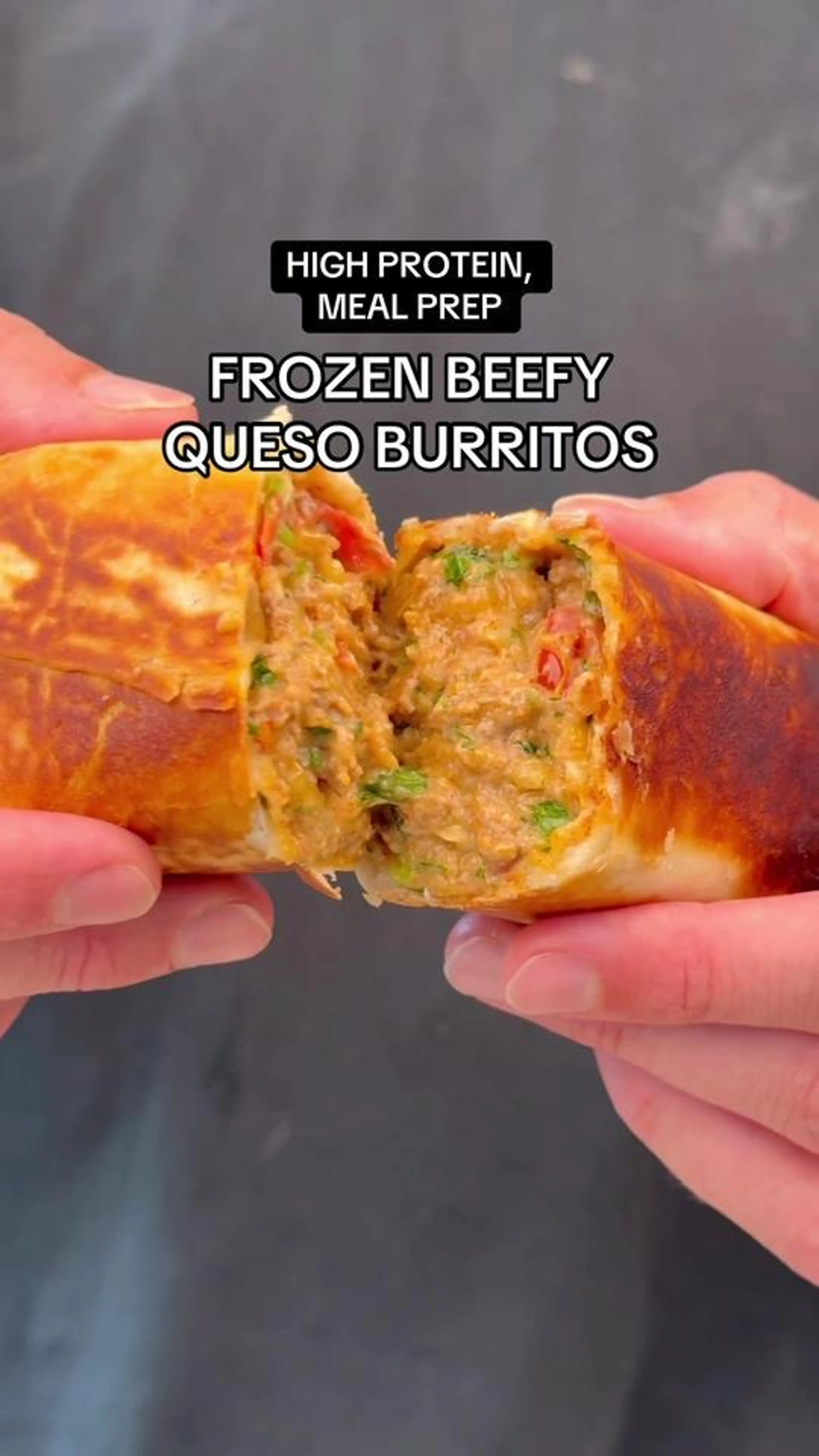Frozen Beefy Queso Burrito