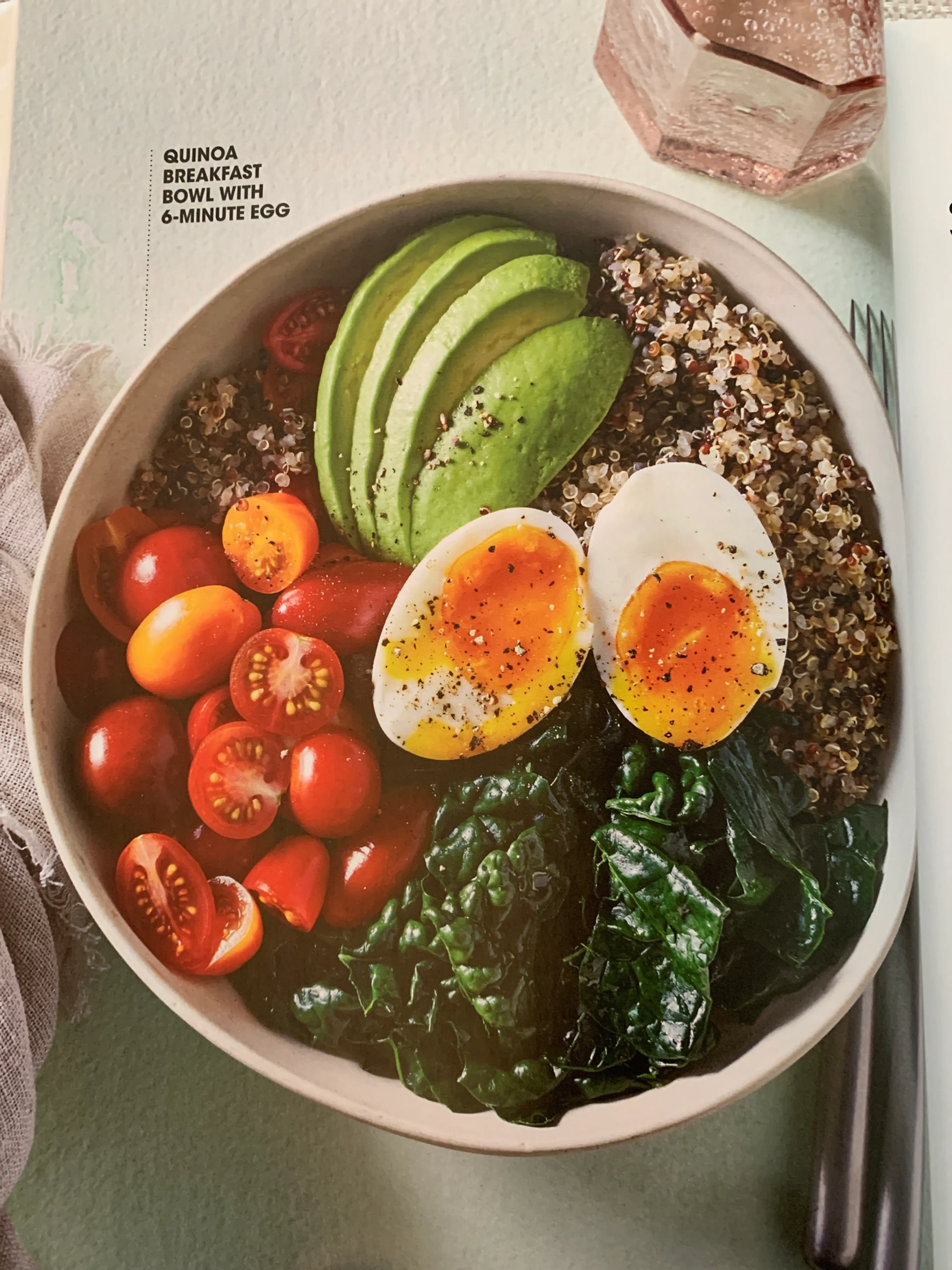 Quinoa Breakfast Bowl with 6-Minute Egg
