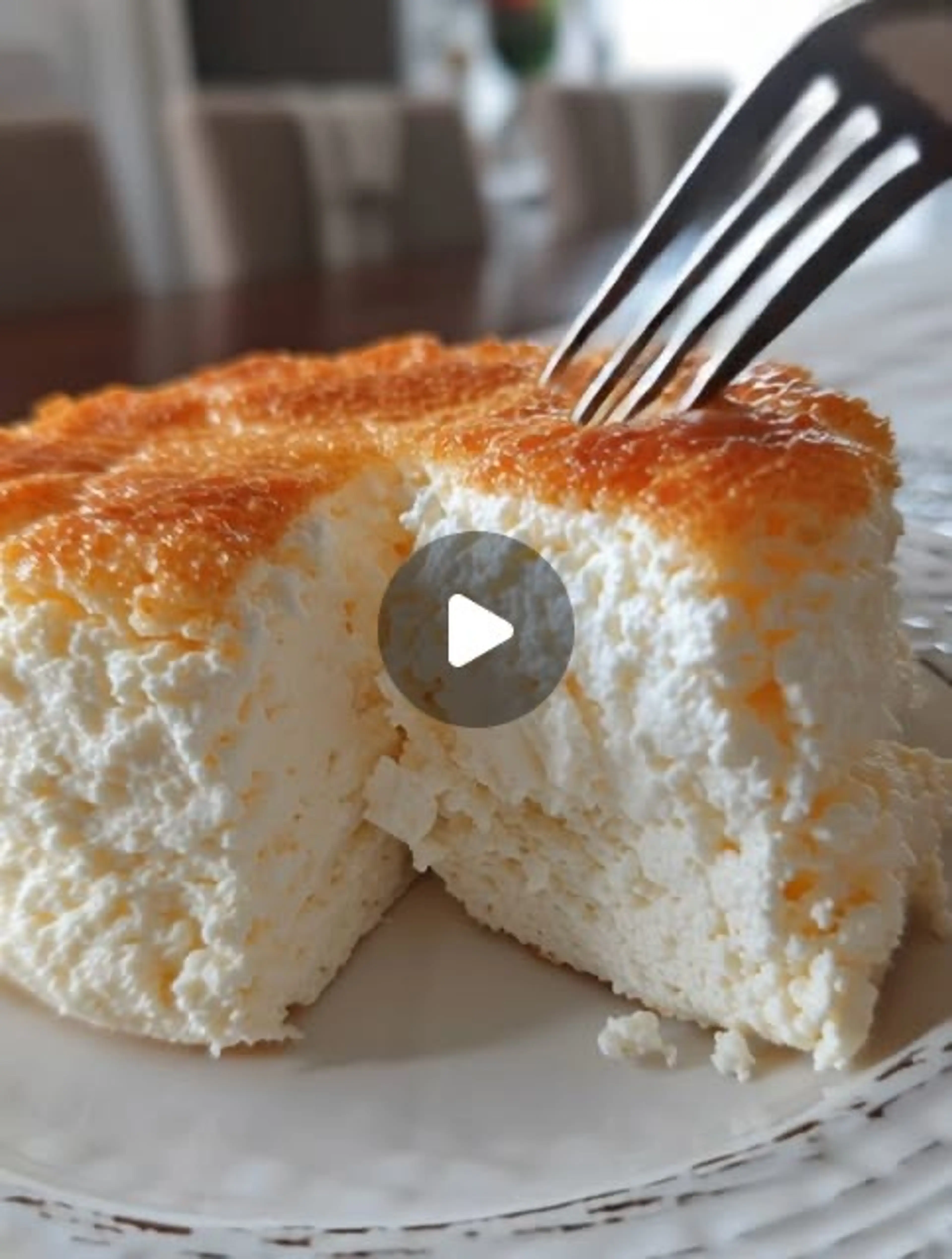 Orange Cottage Cheese Cloud Cake