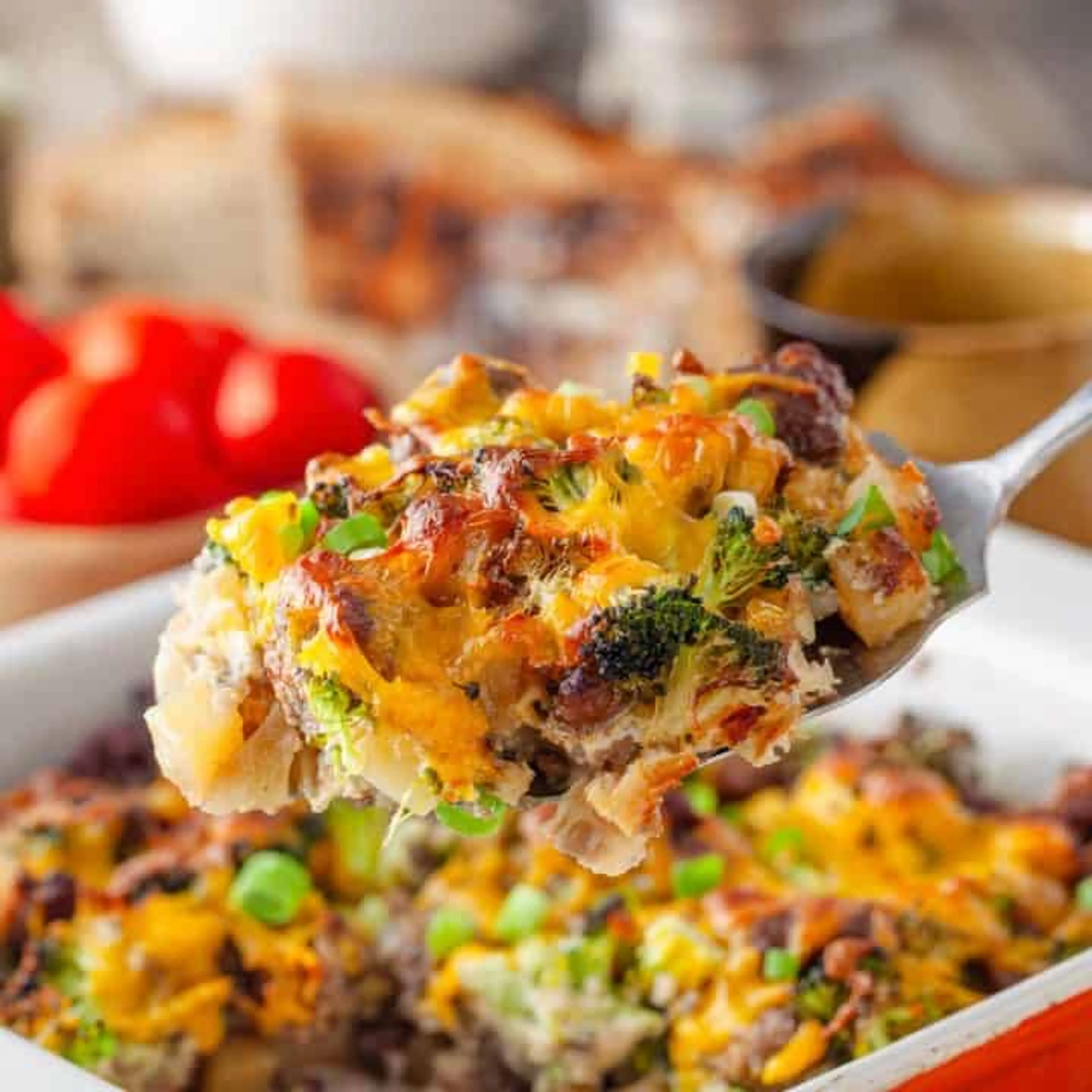 Broccoli and Sausage Breakfast Casserole