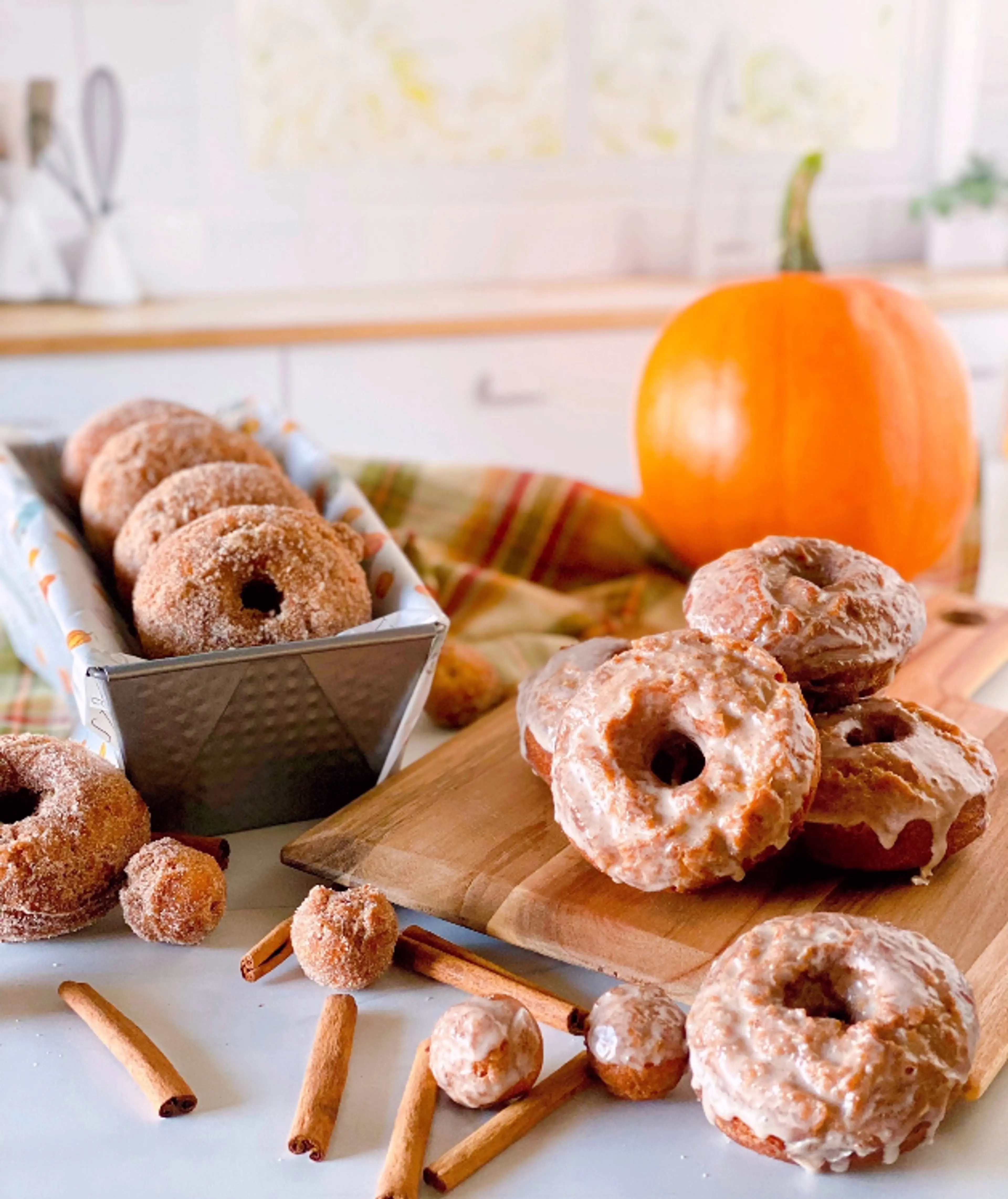 Fried Pumpkin Spice Donuts