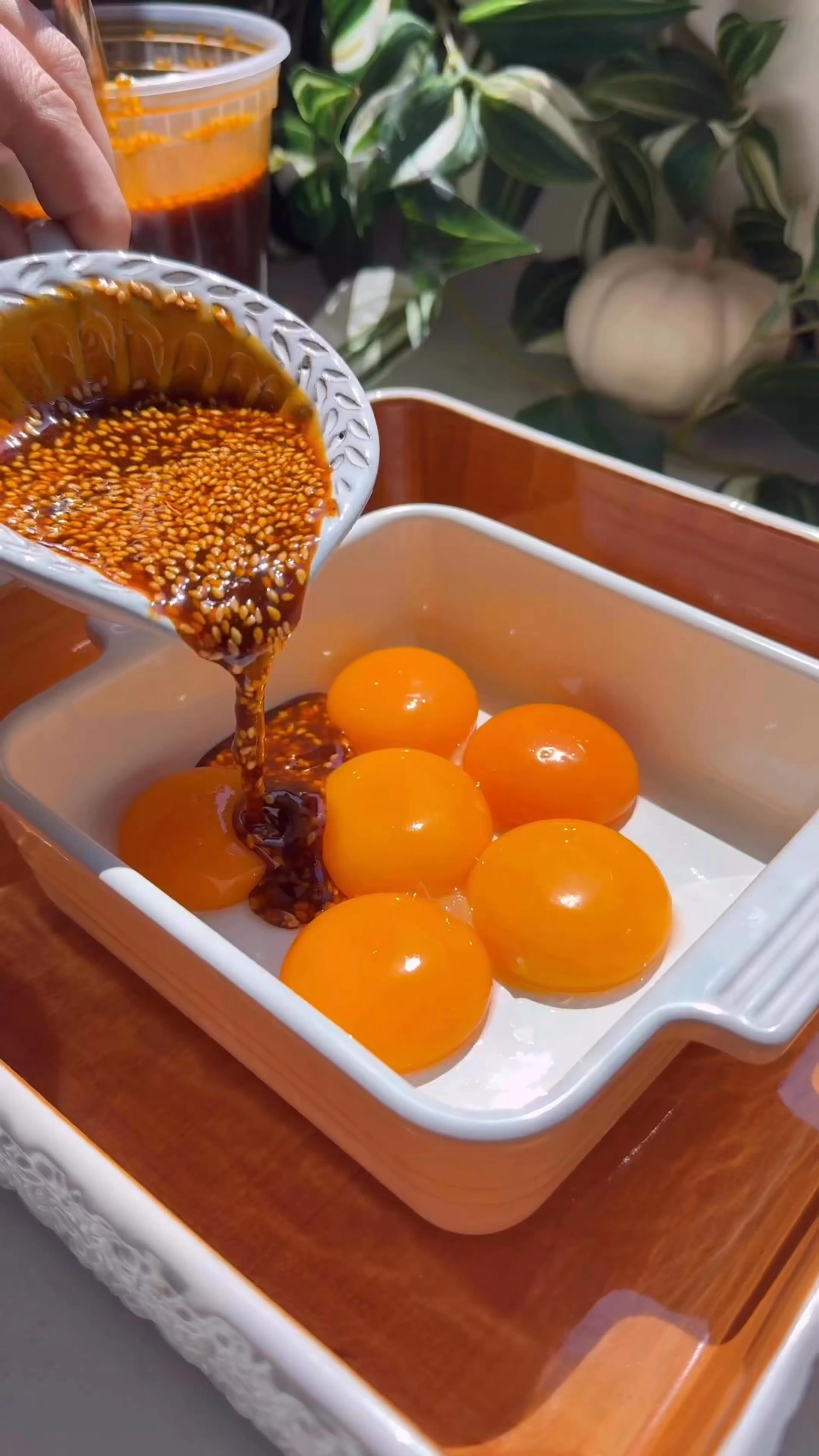 Egg Yolk Confit - Spicy & Easy