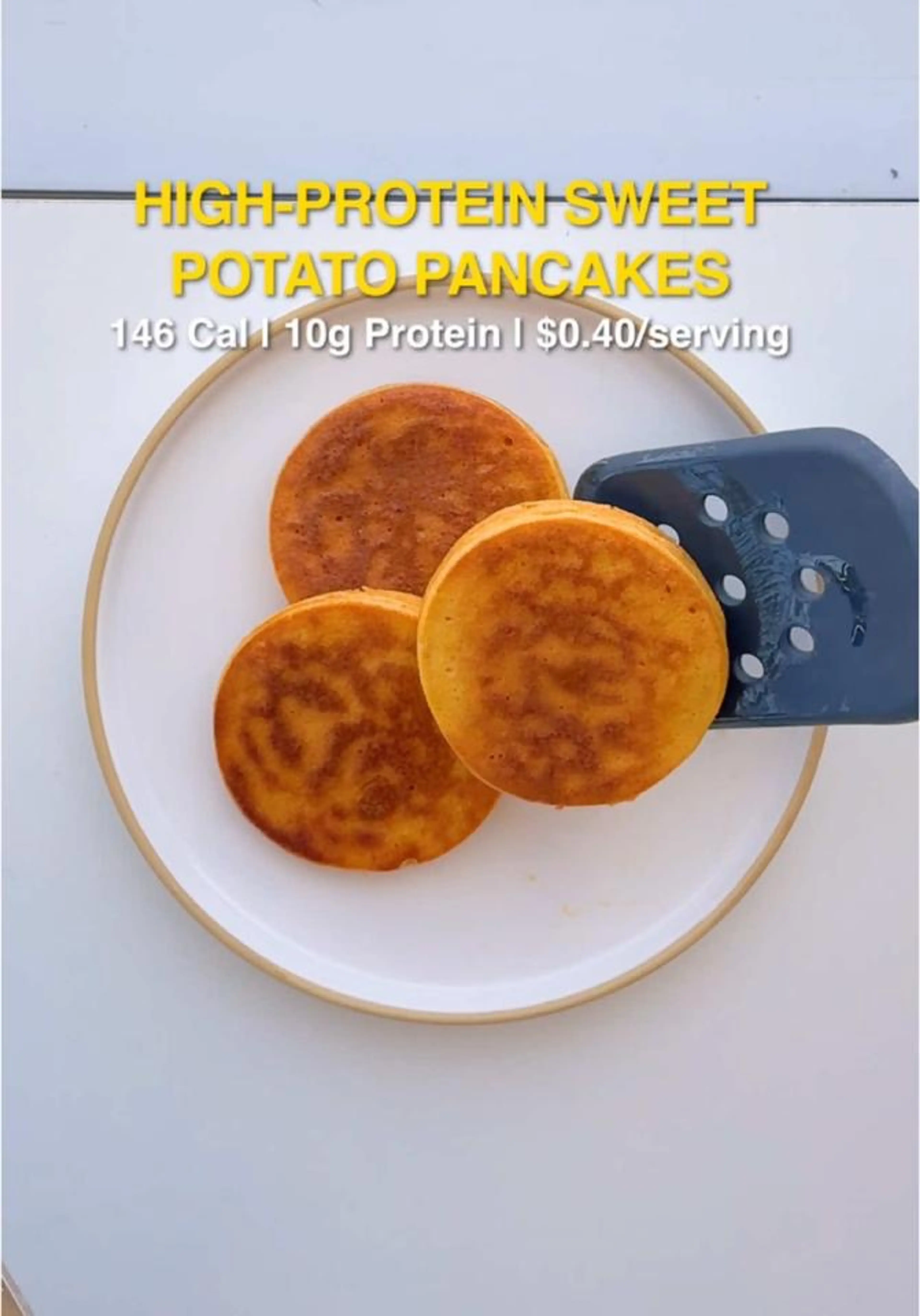 High Protein Sweet Potato Pancakes