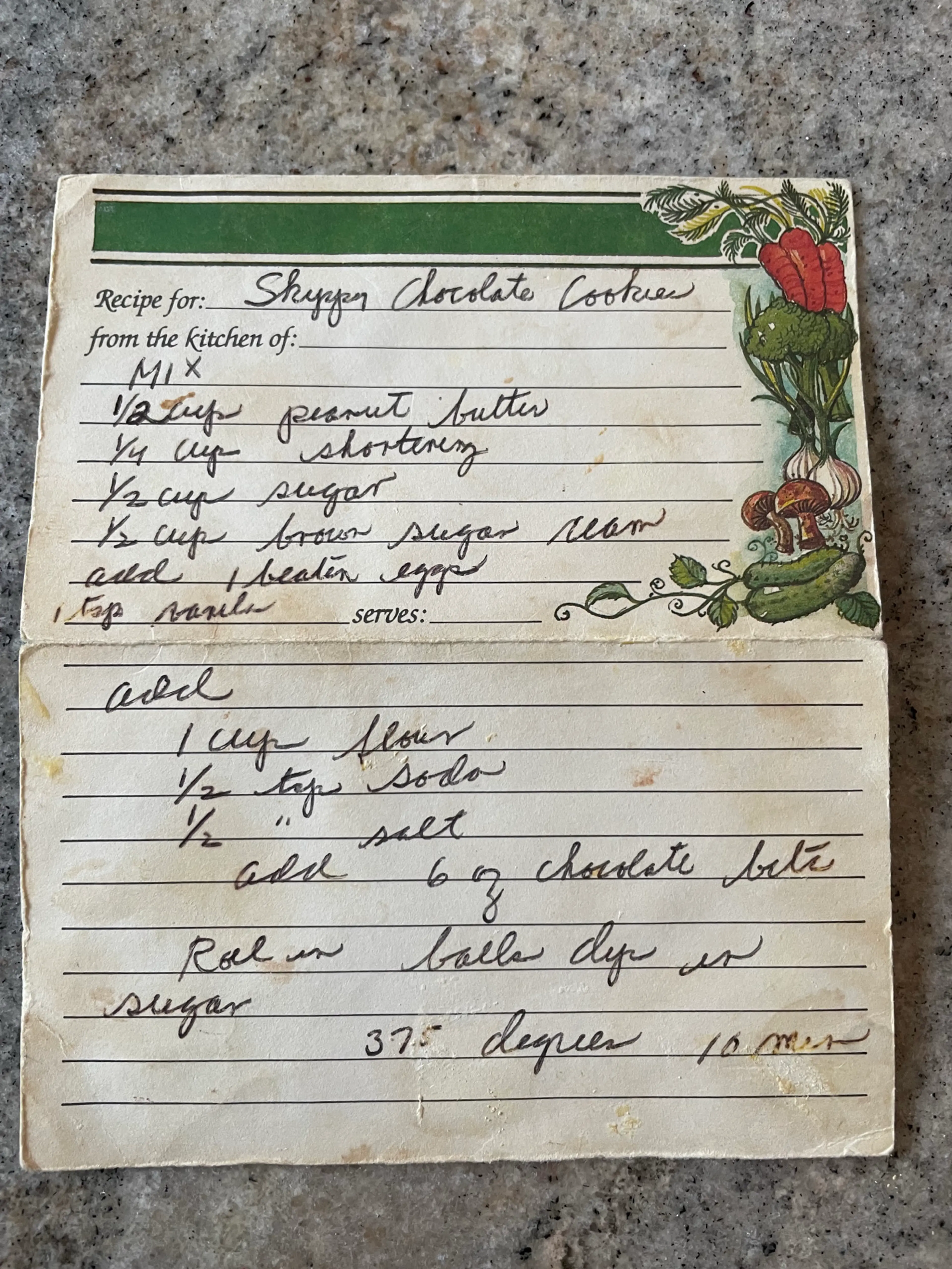 Skippy Chocolate Chip Cookies (Nana)