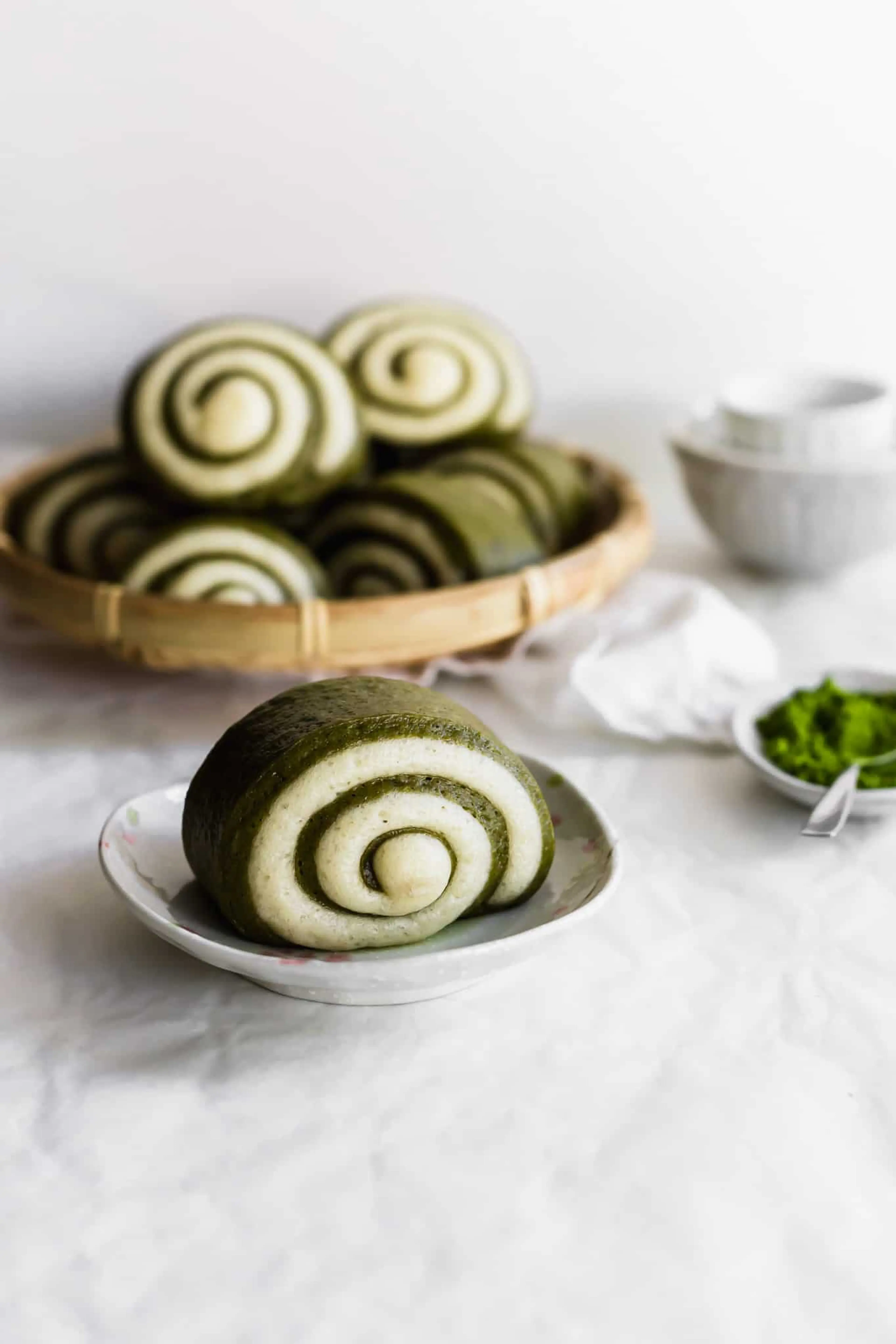 Matcha Mantou