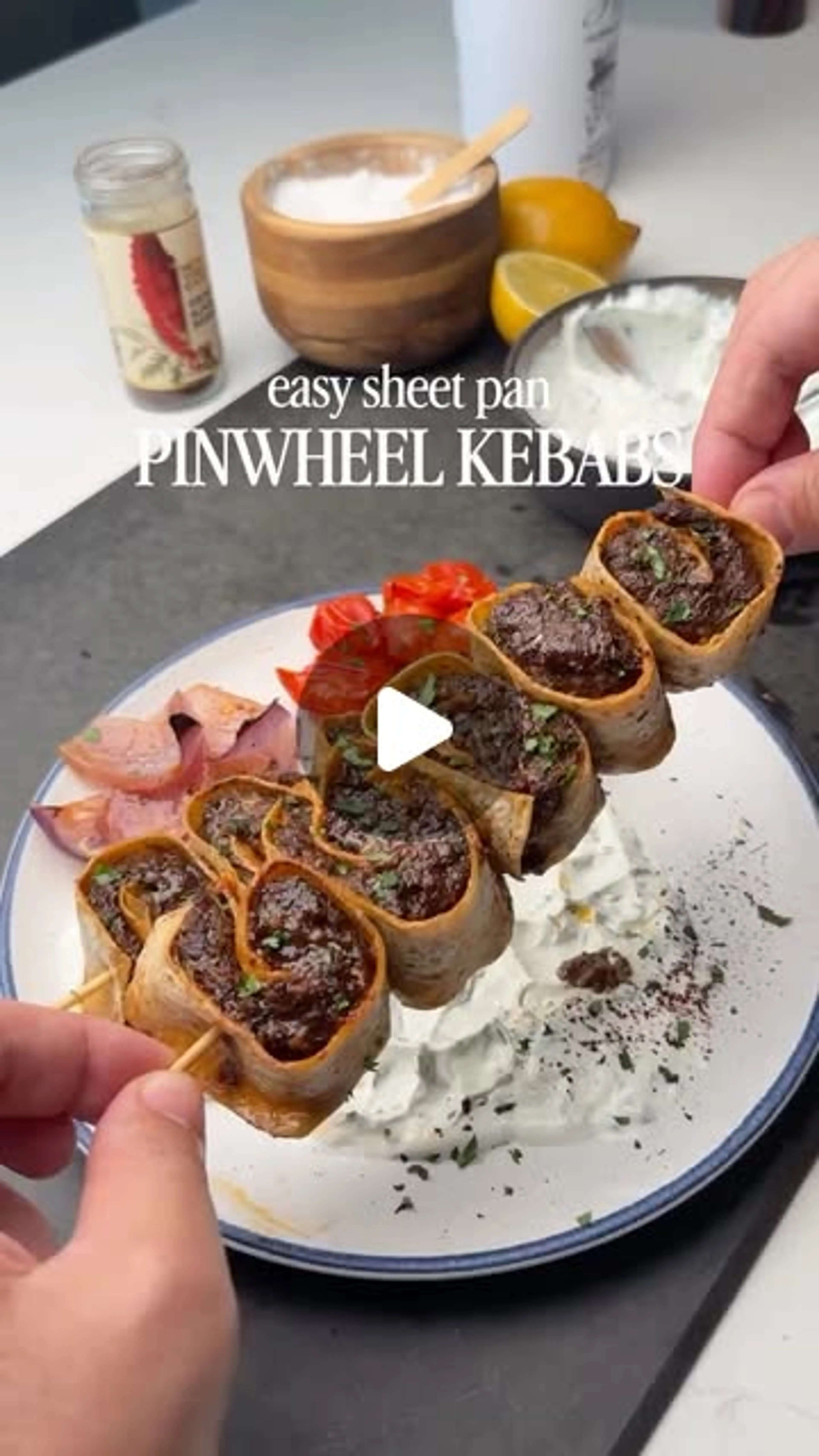 Sheet Mediterranean Pinwheel Kebabs - Would You Try These