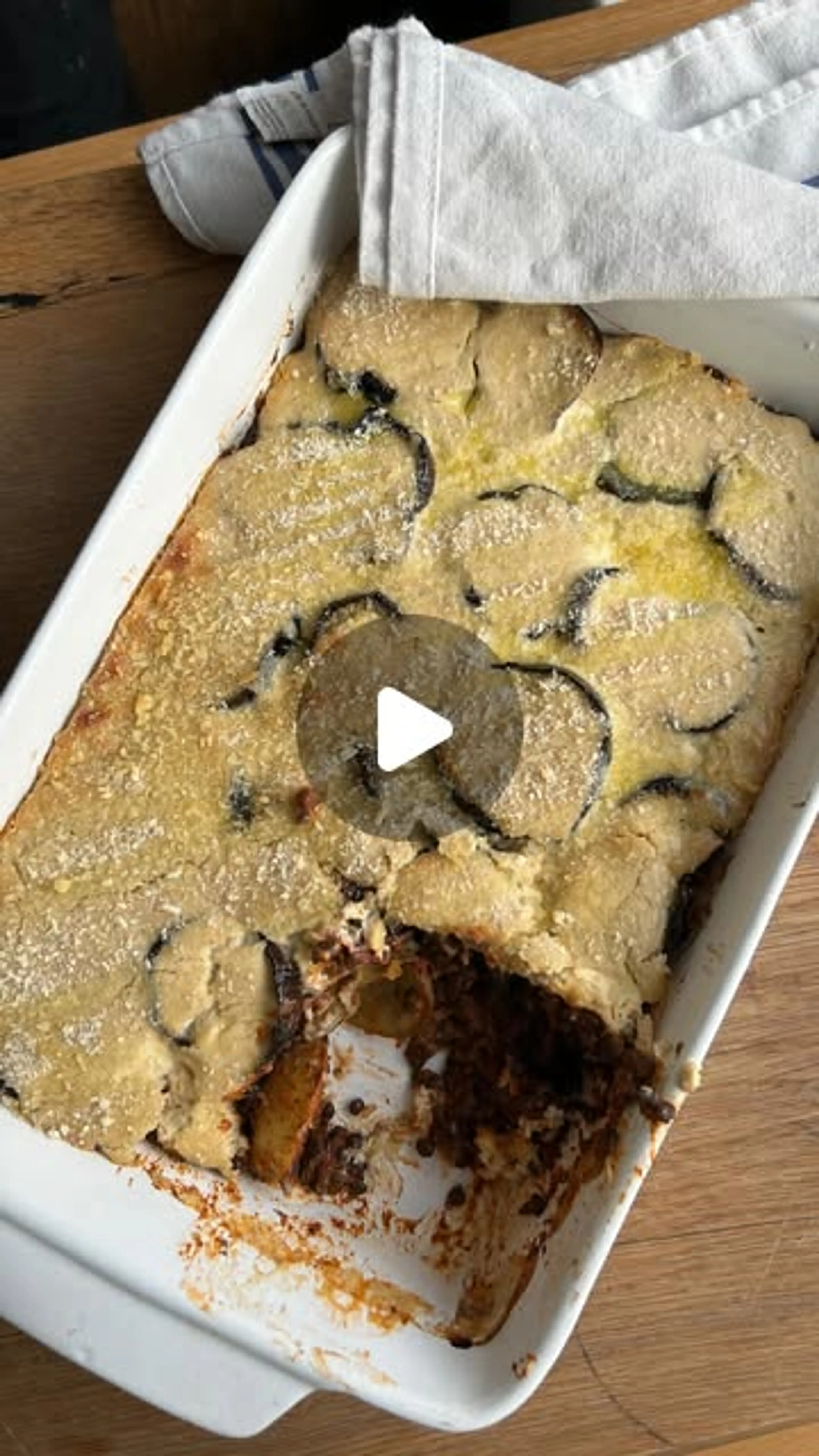 Plant-packed Aubergine Moussaka