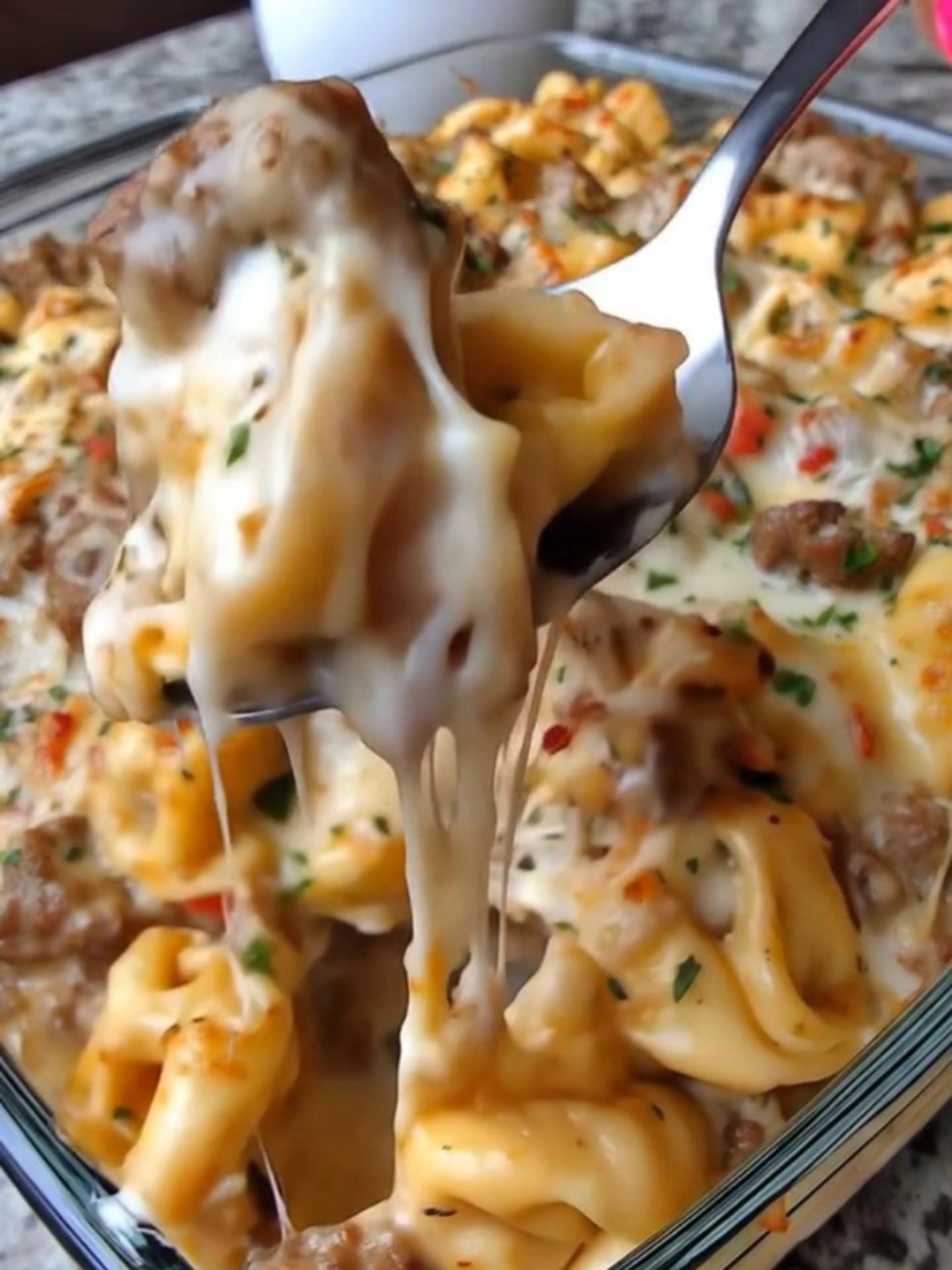 Golden Cheese Steak Tortelini