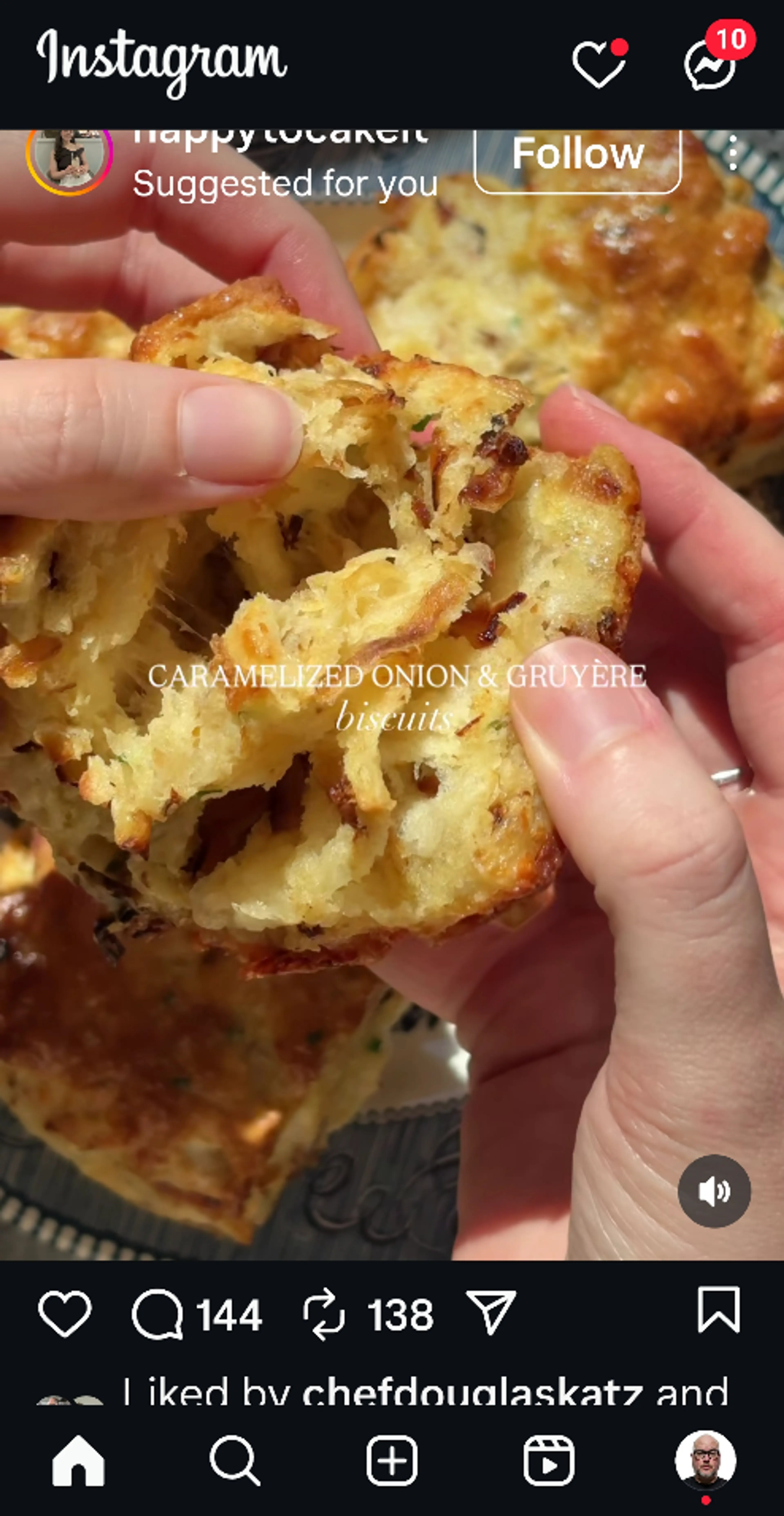 Carmelized Onion And Gruyere Biscuits