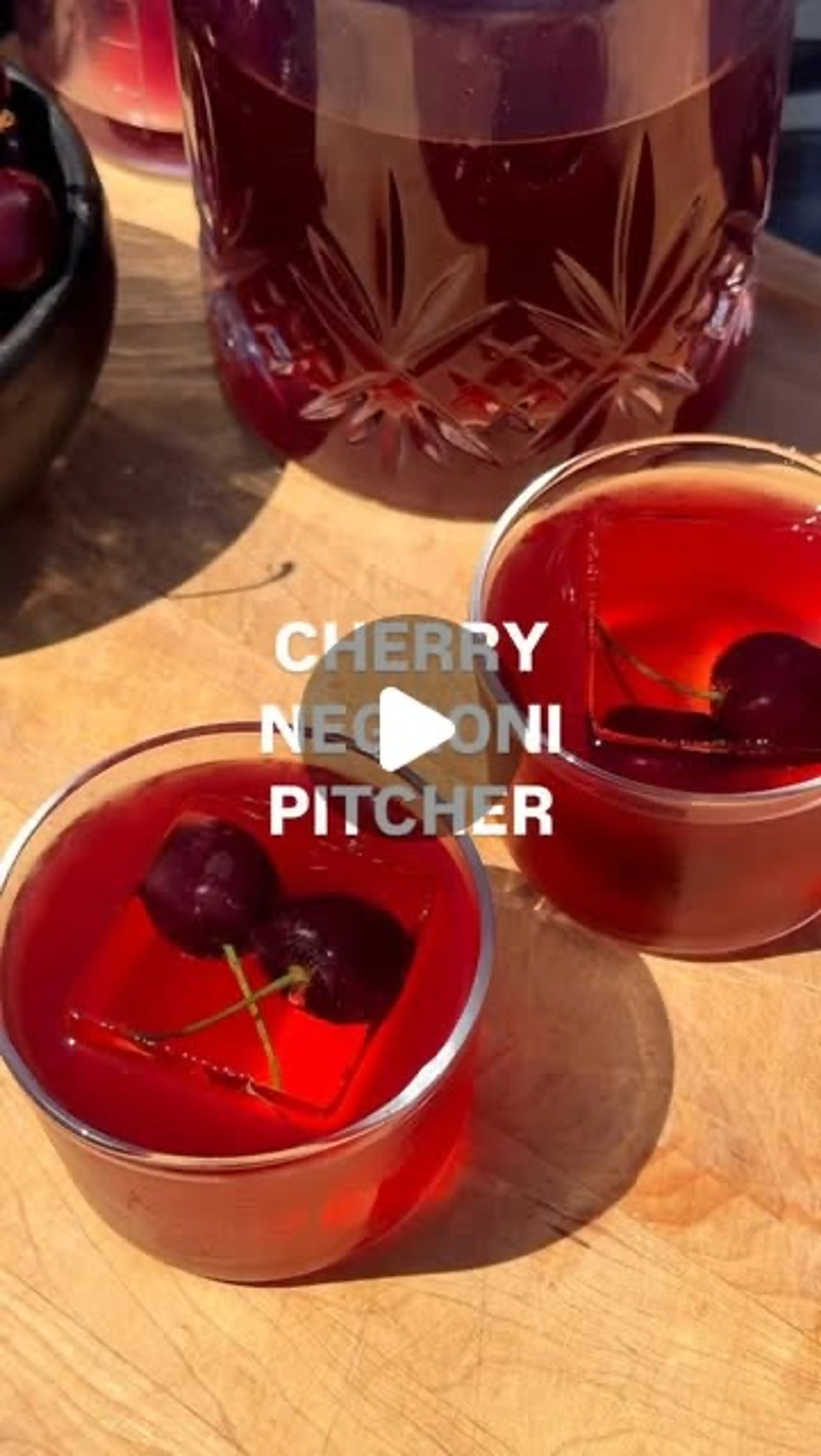 Cherry Negroni Pitcher
