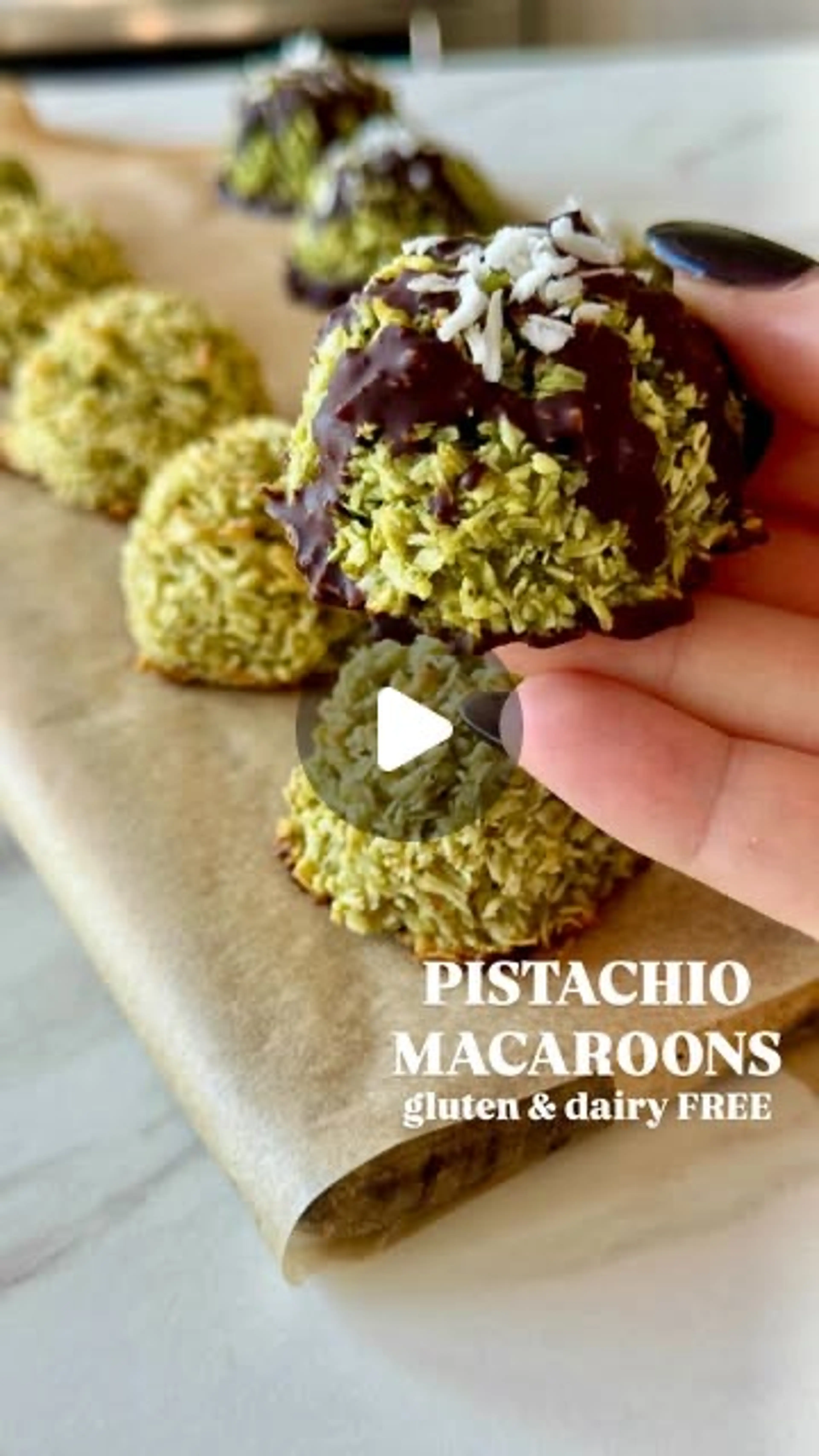 Dairy & Gluten Free Pistachio Coconut Macaroons