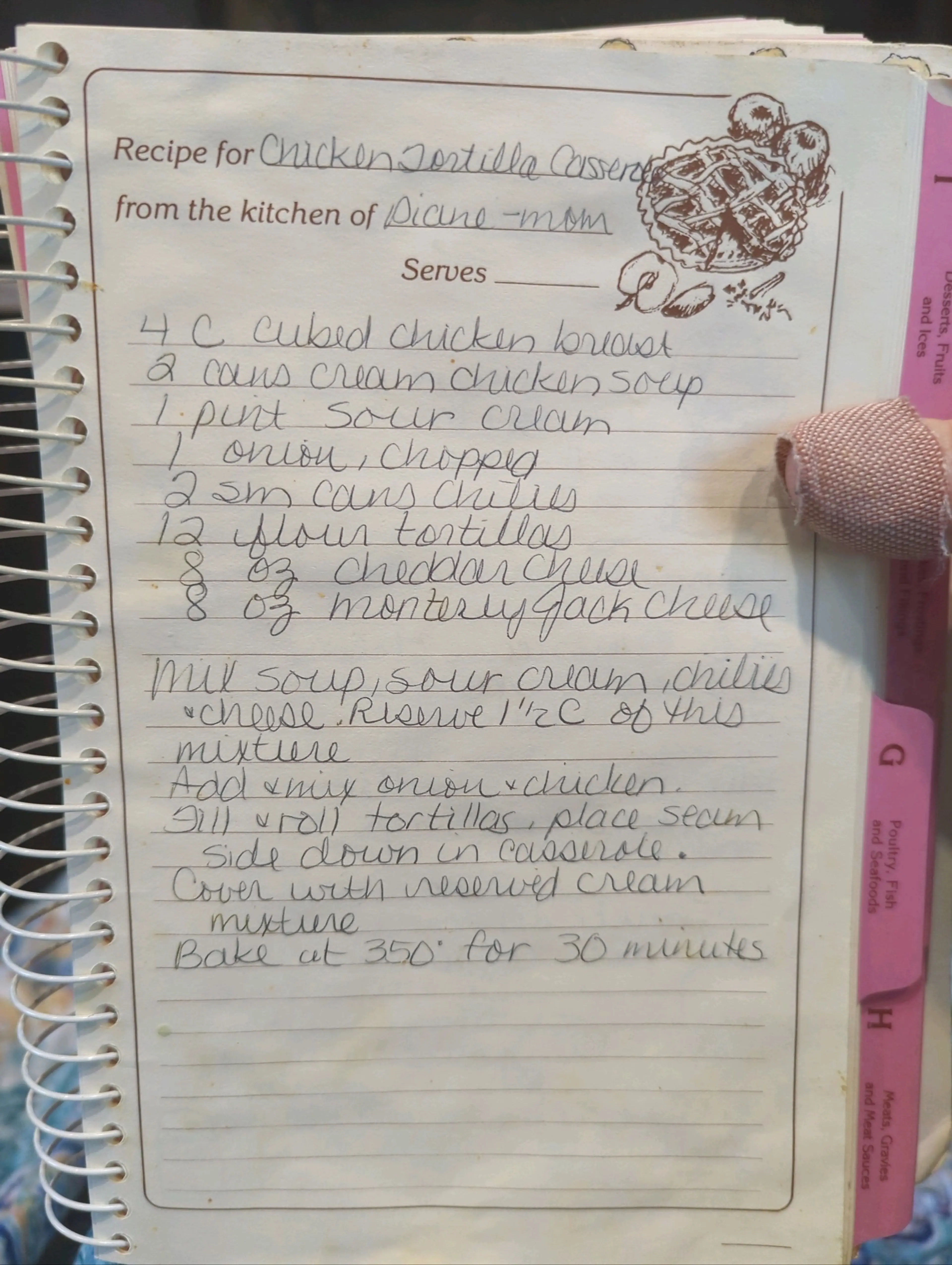 Chicken Tortilla Casserole