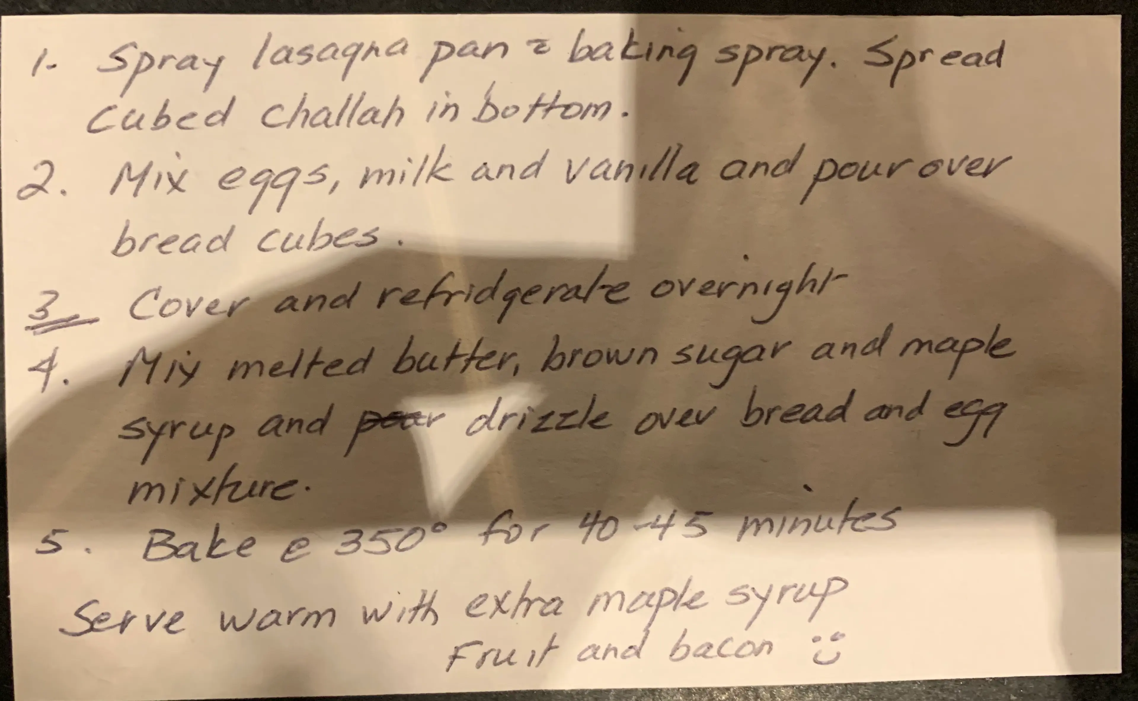 Baked Maple French Toast - Rachel