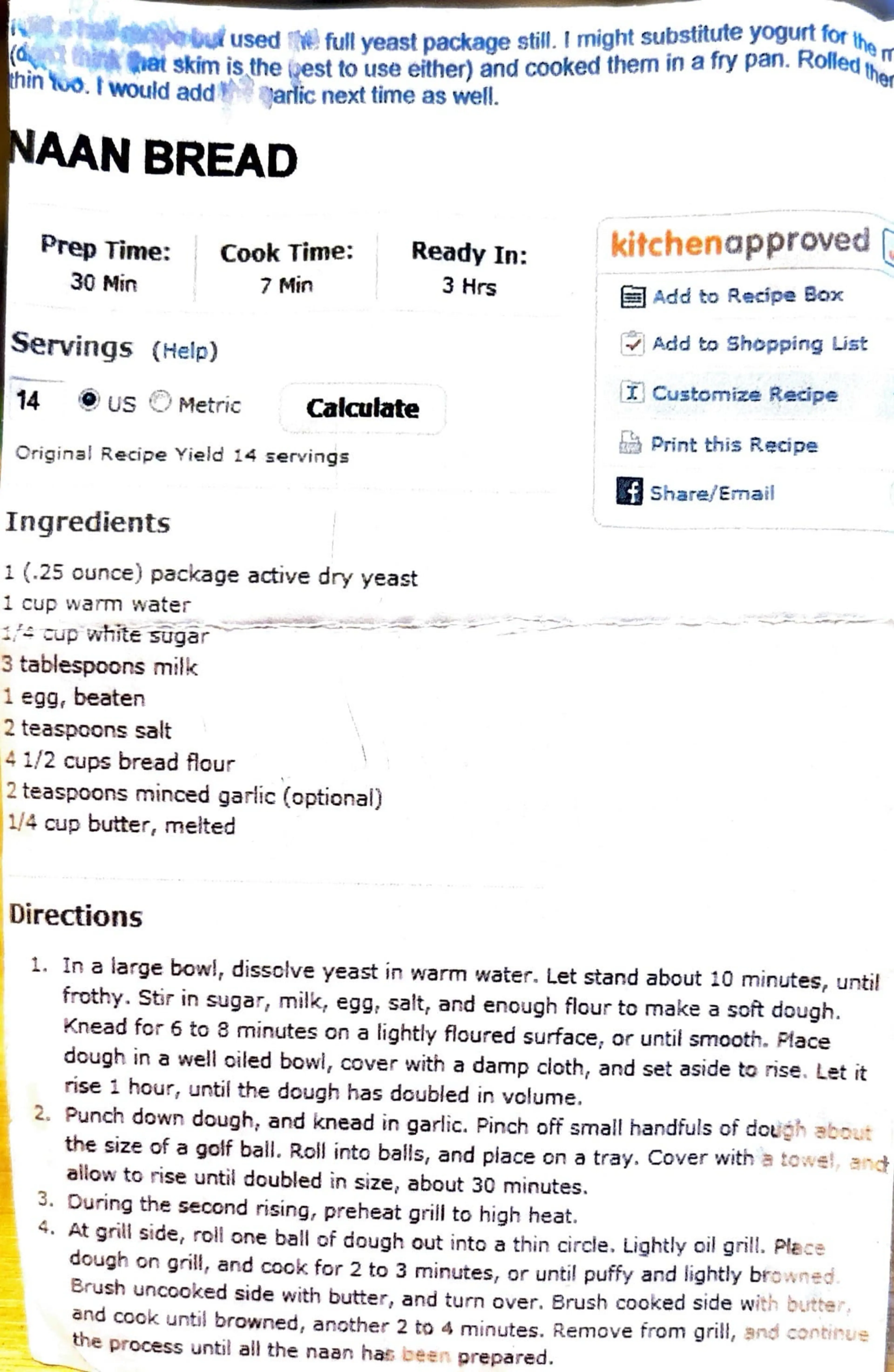 Naan Bread