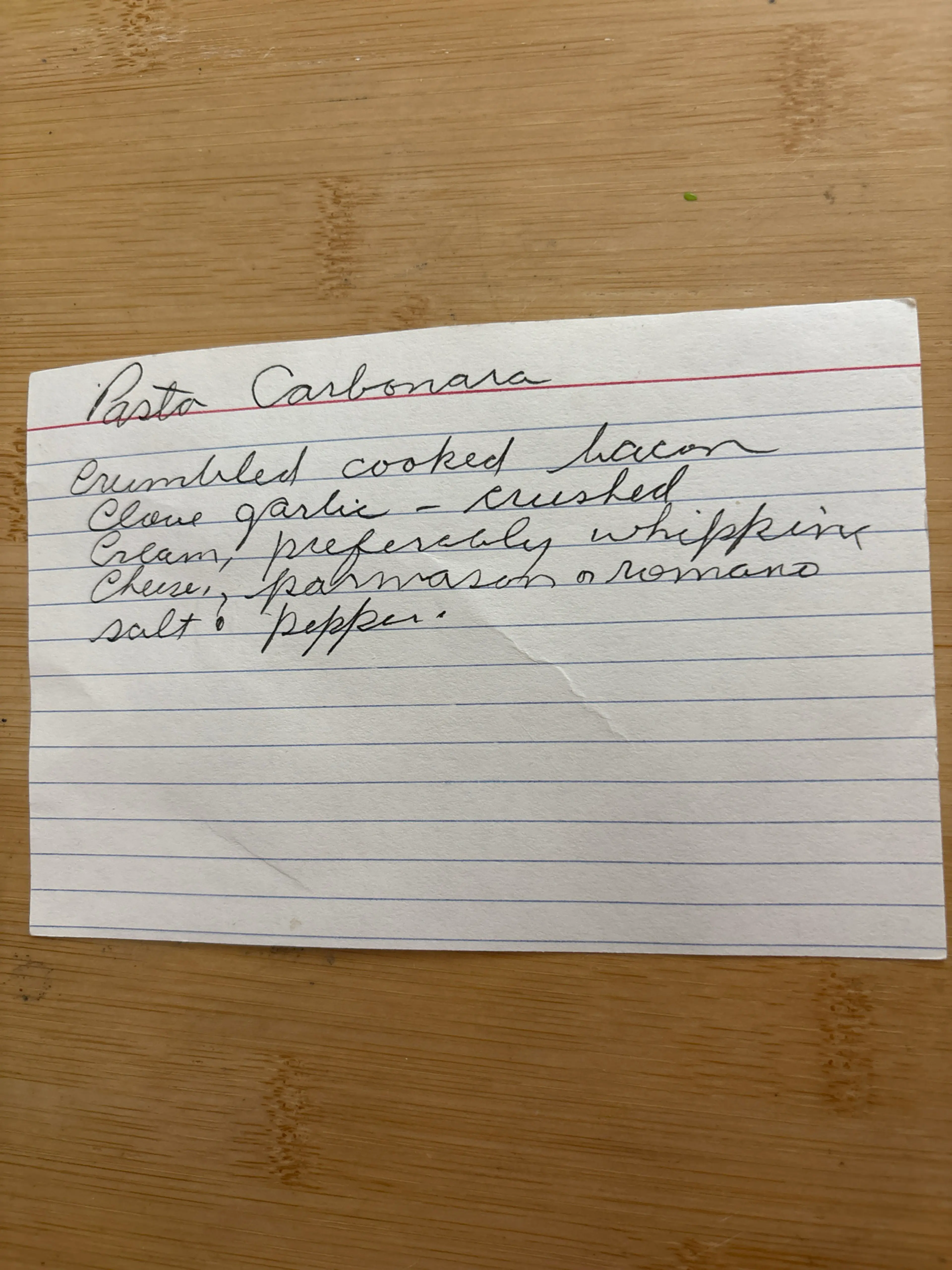 Pasta Carbonara