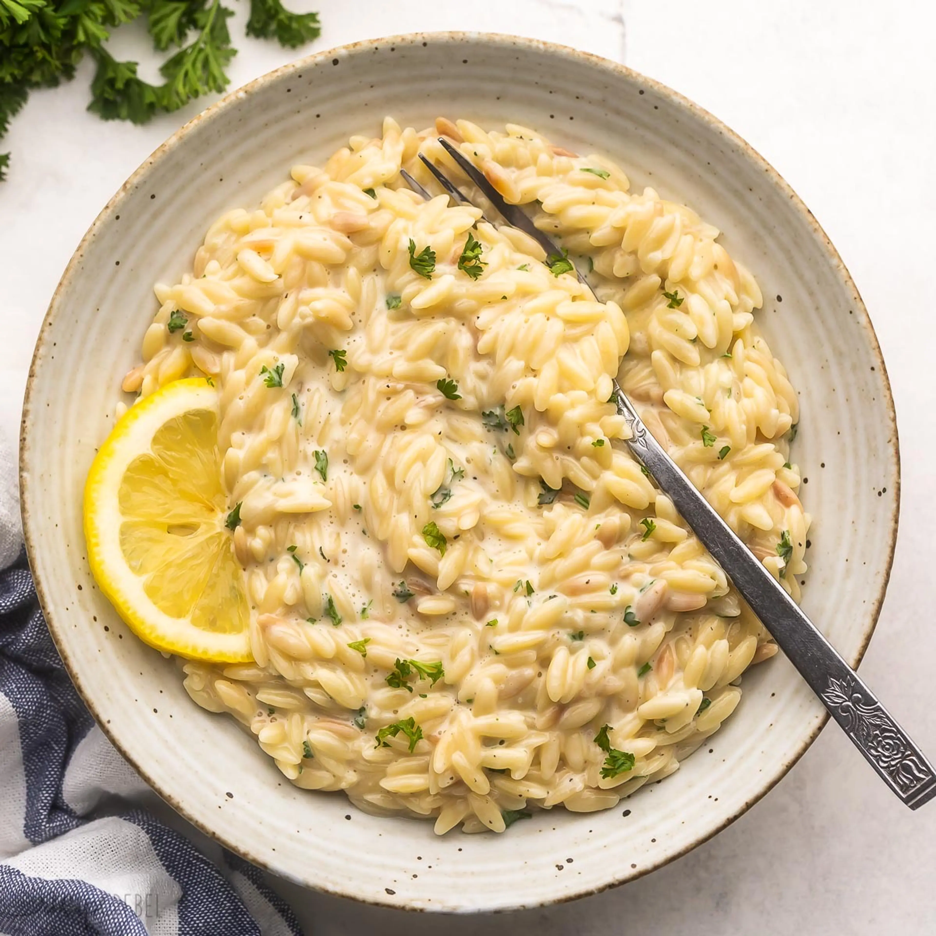 One Pot Lemon Orzo Pasta