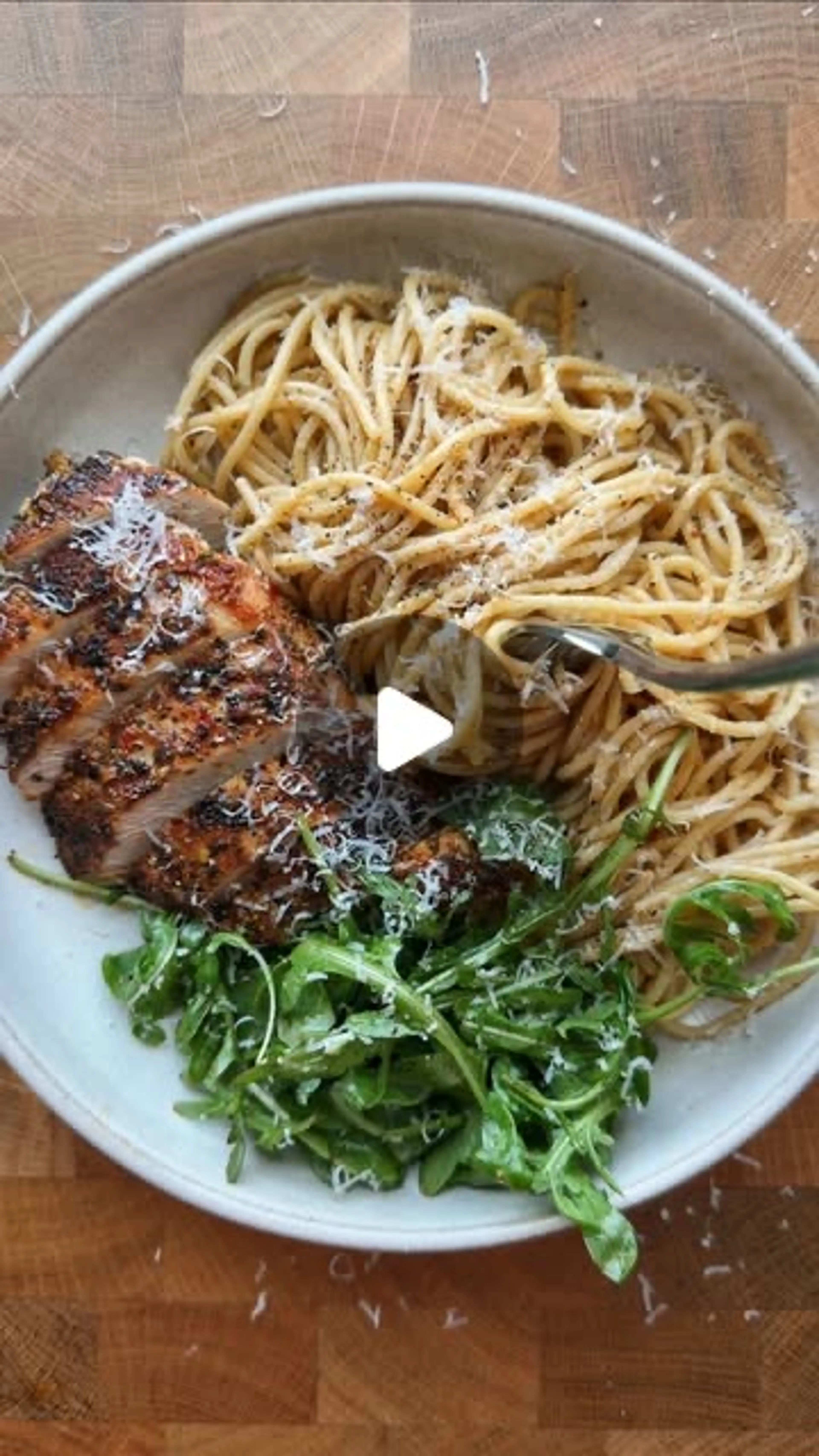 Ad Chilli Garlic Butter Spaghetti + Chicken