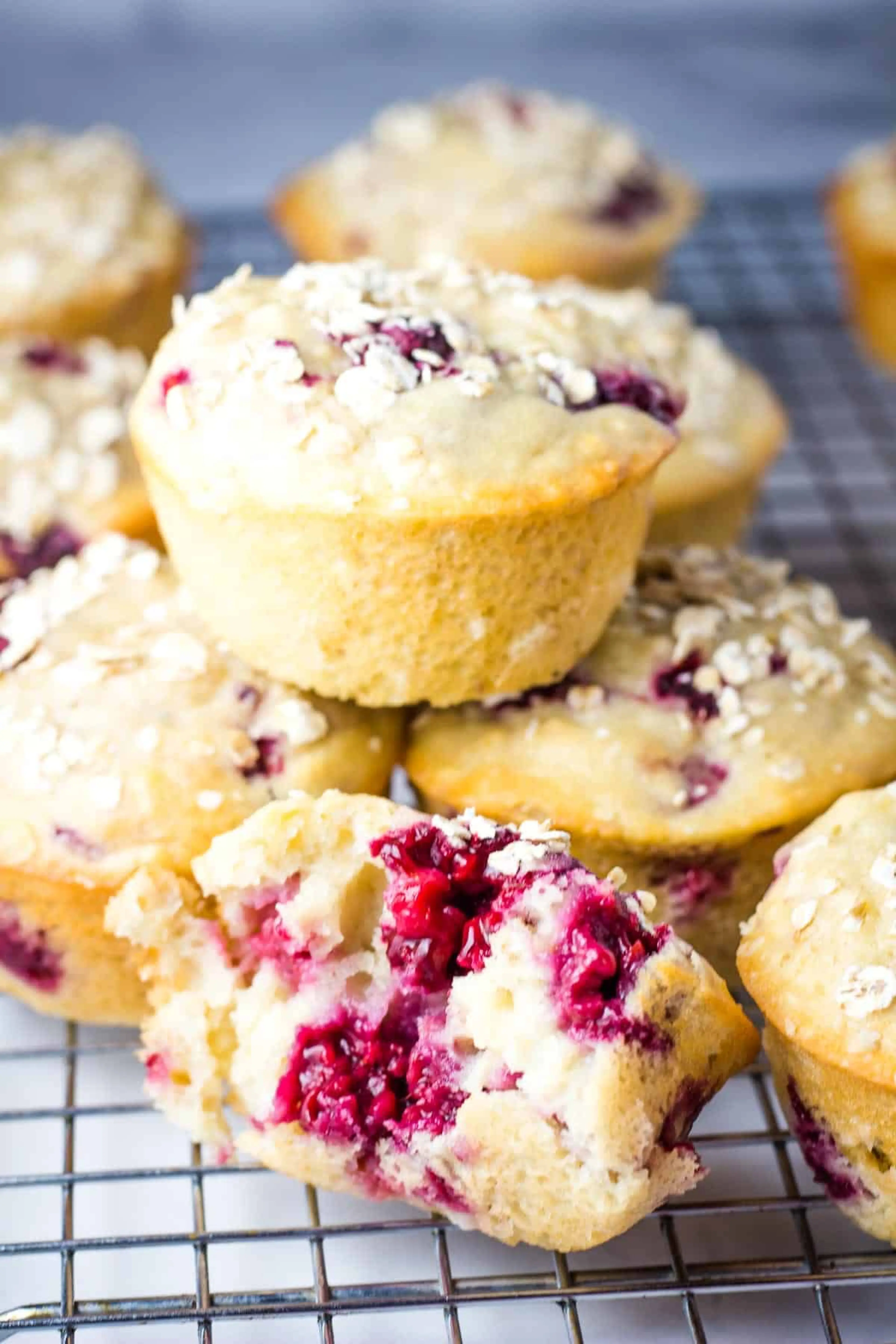 Healthy Raspberry Muffins
