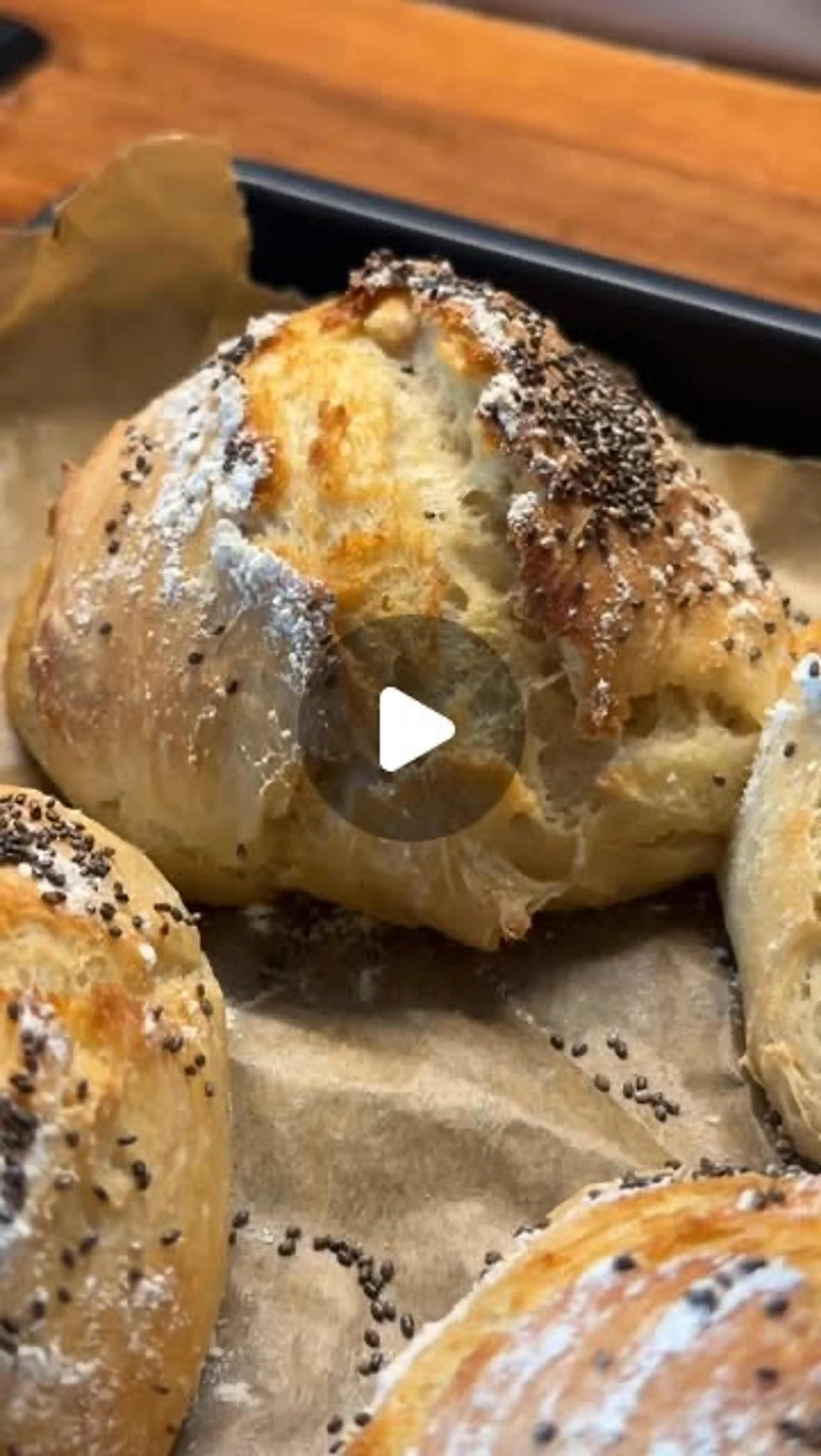 No Knead No Touch Bread Rolls