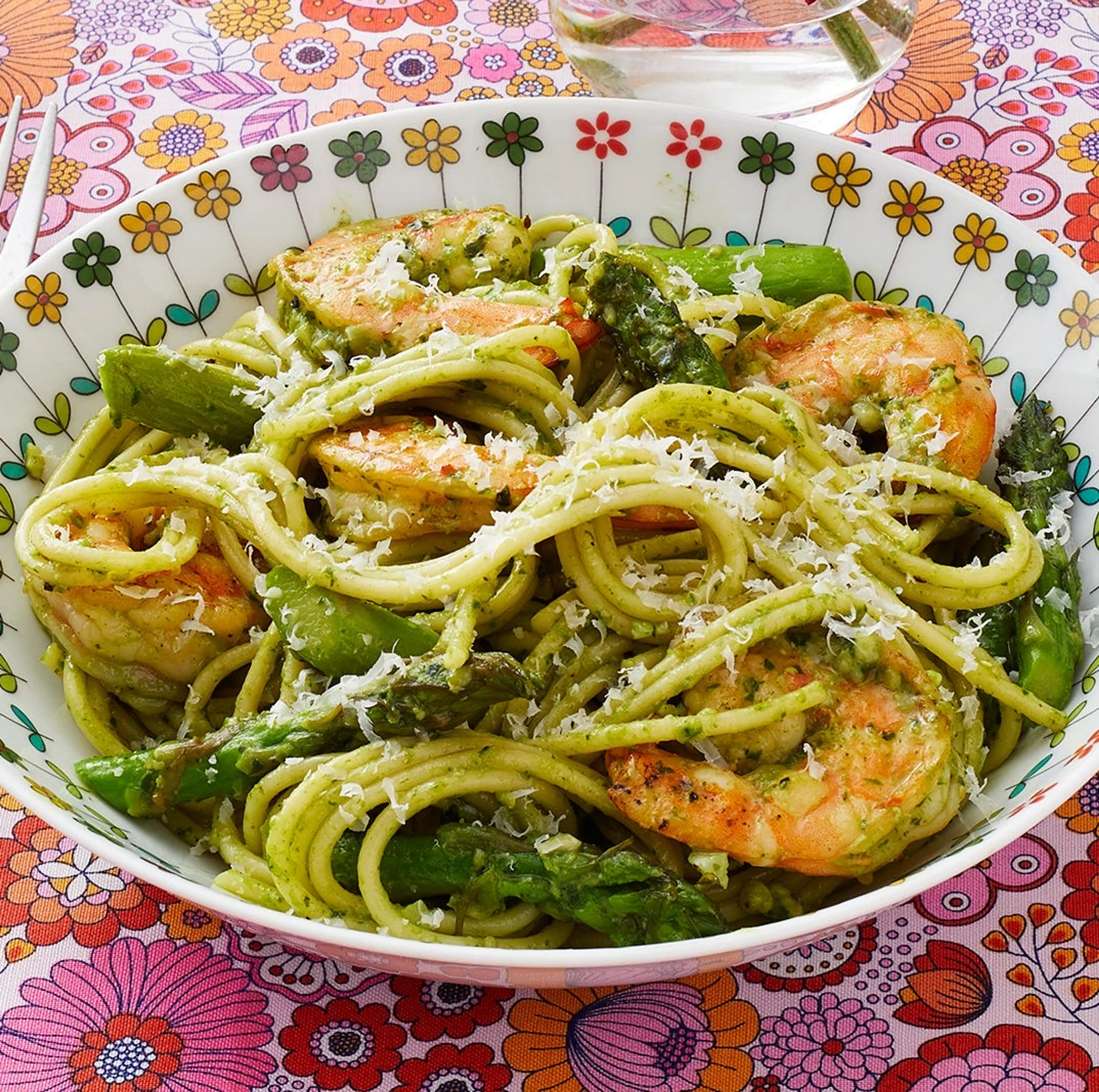 Shrimp Pesto Pasta