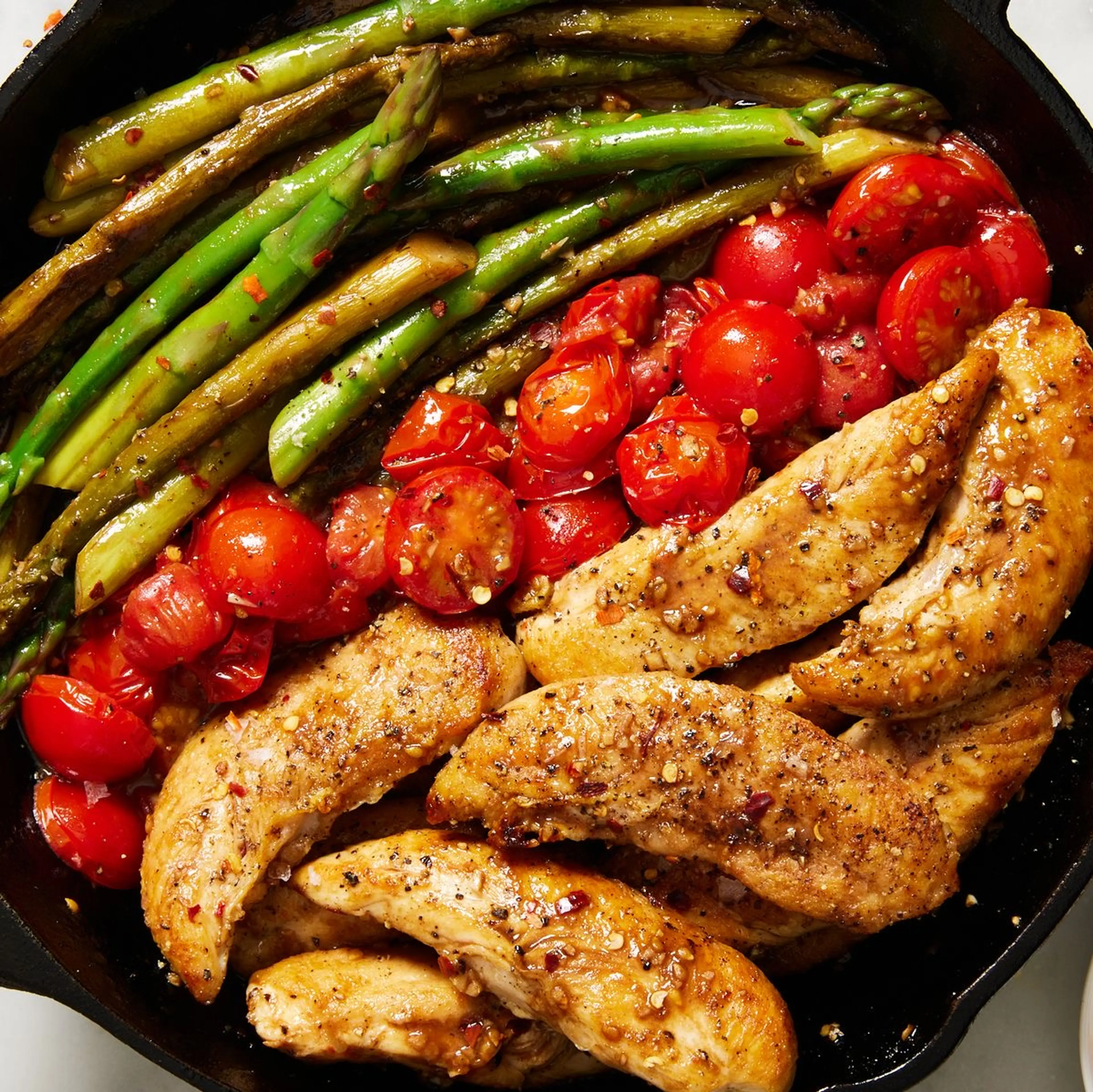 One-Pan Balsamic Chicken and Asparagus