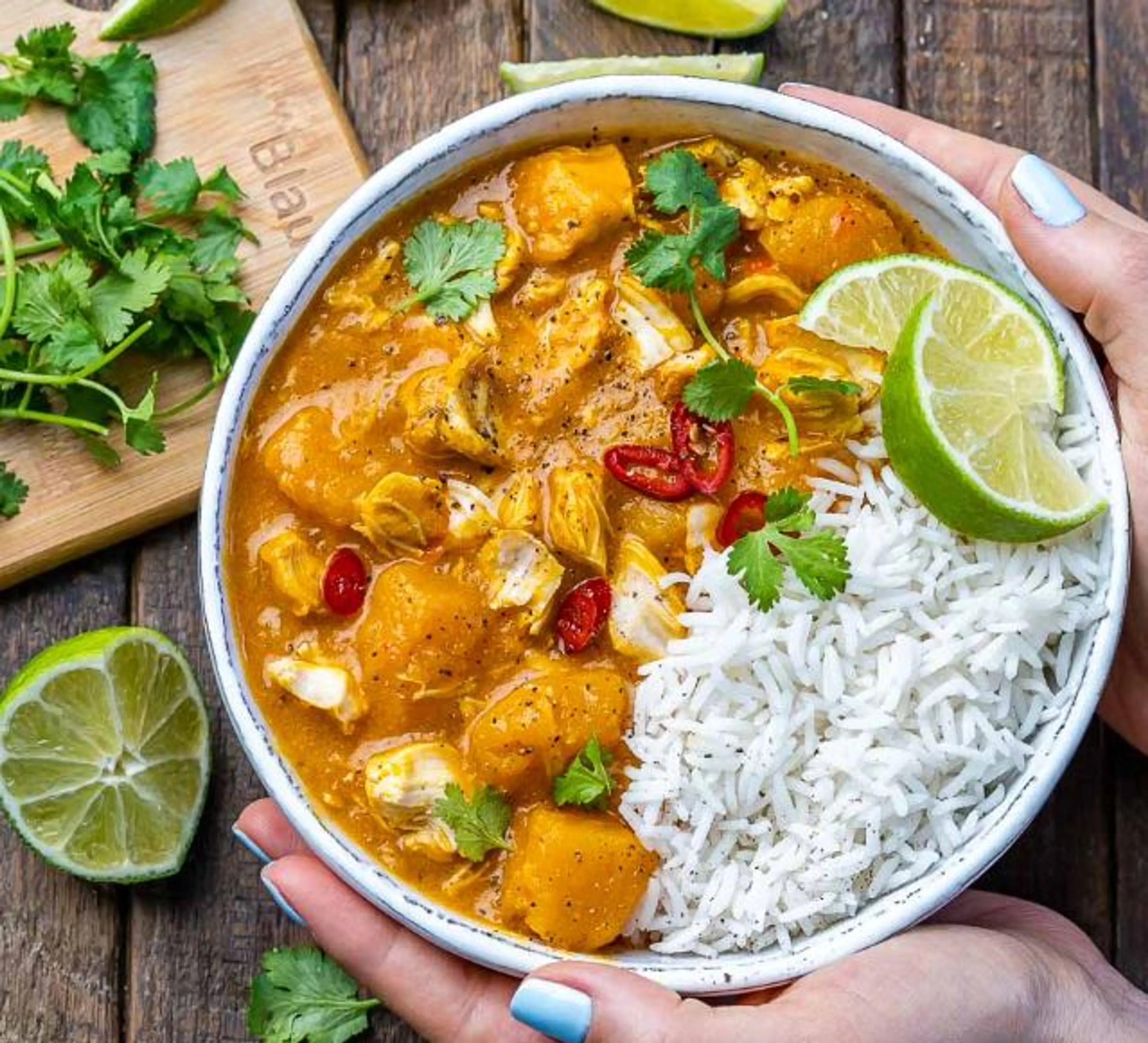 Pumpkin Chicken Curry With Coconut Milk