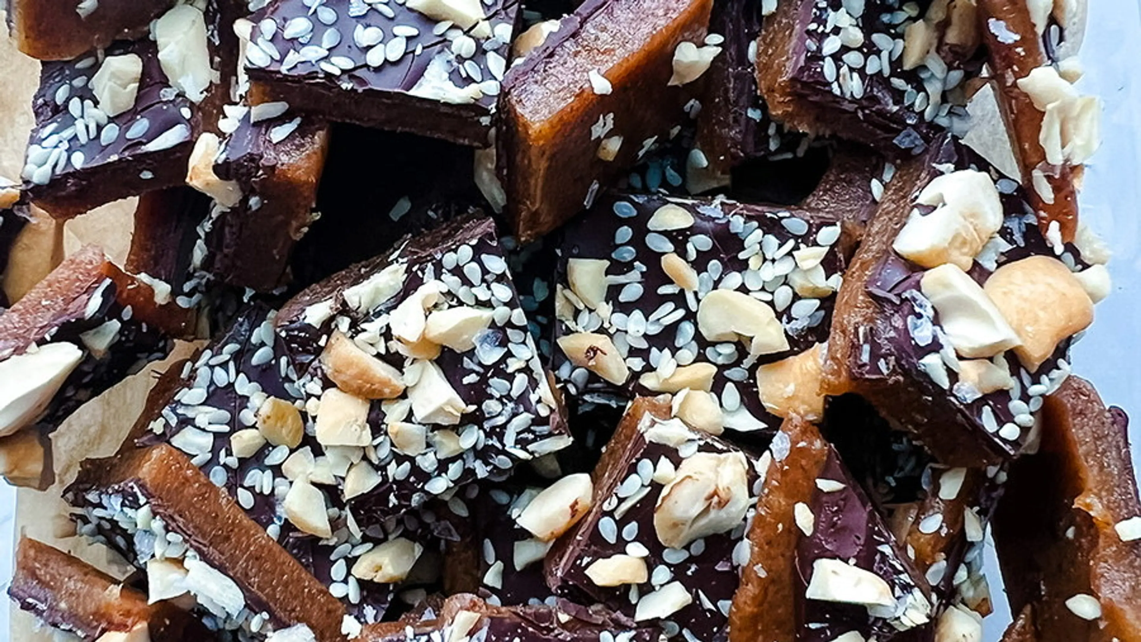 Dark Chocolate Tahini Bark