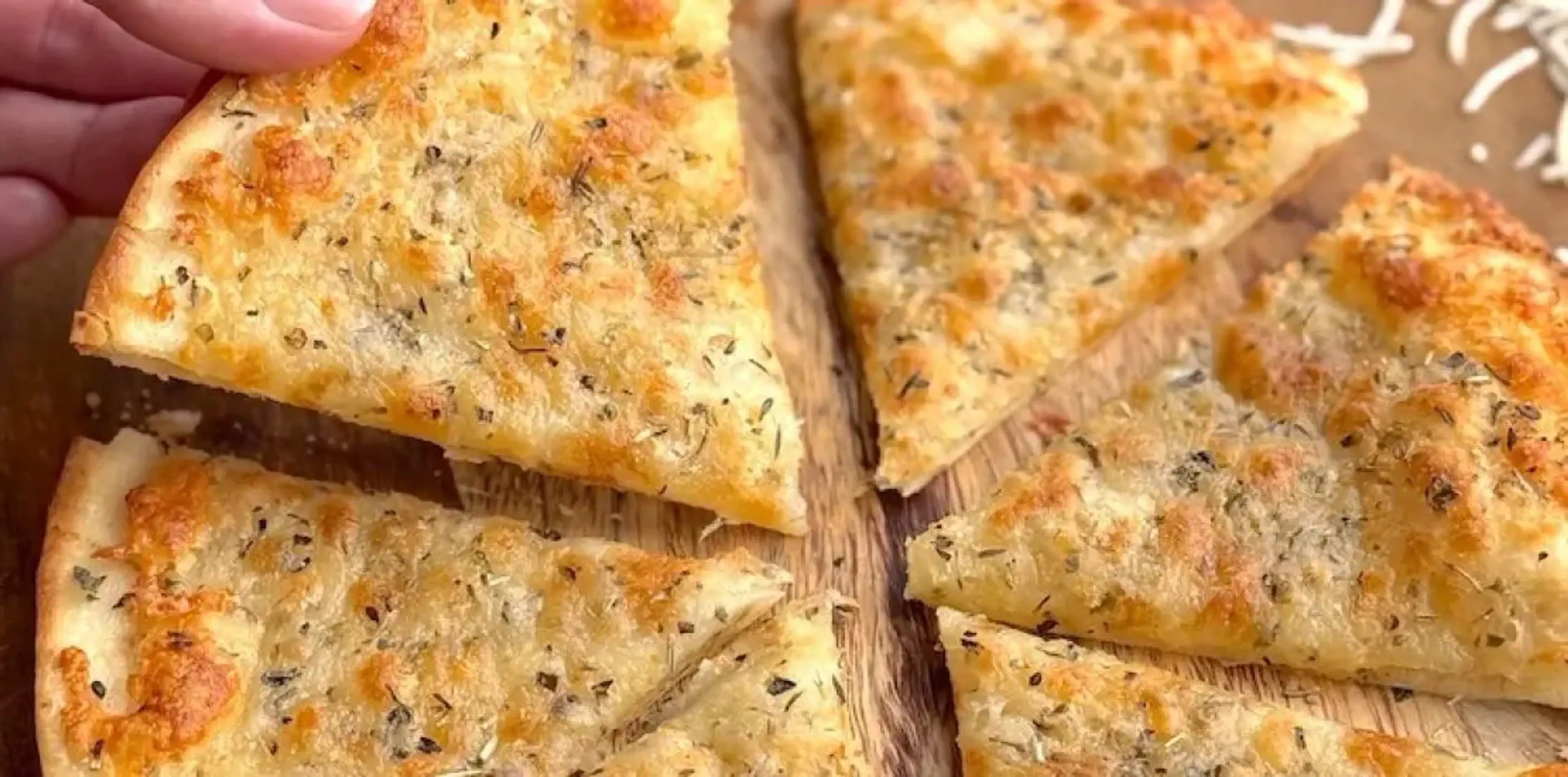 Air Fryer Cheesy Tortilla Garlic Bread
