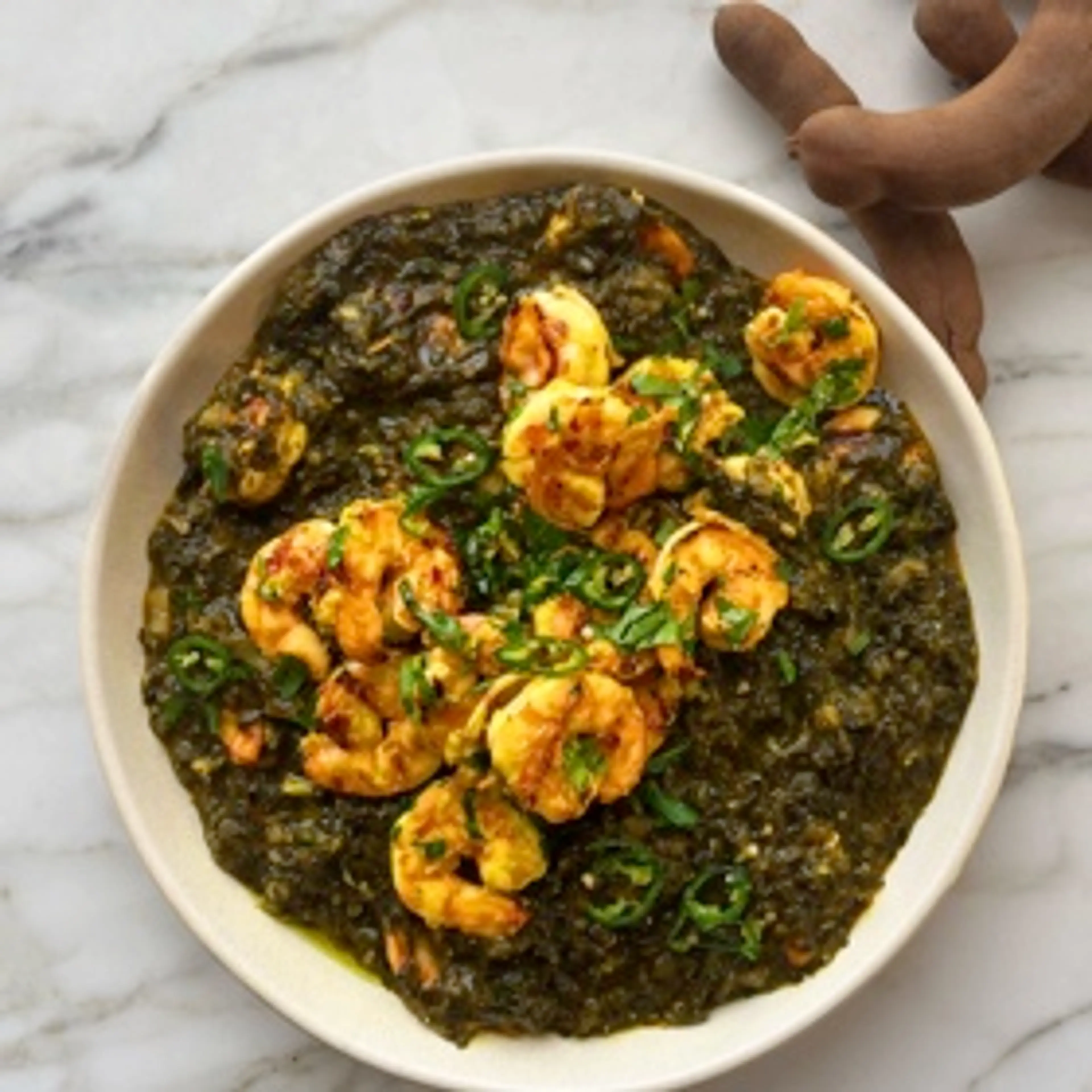 Prawn, Tamarind and Herb Stew