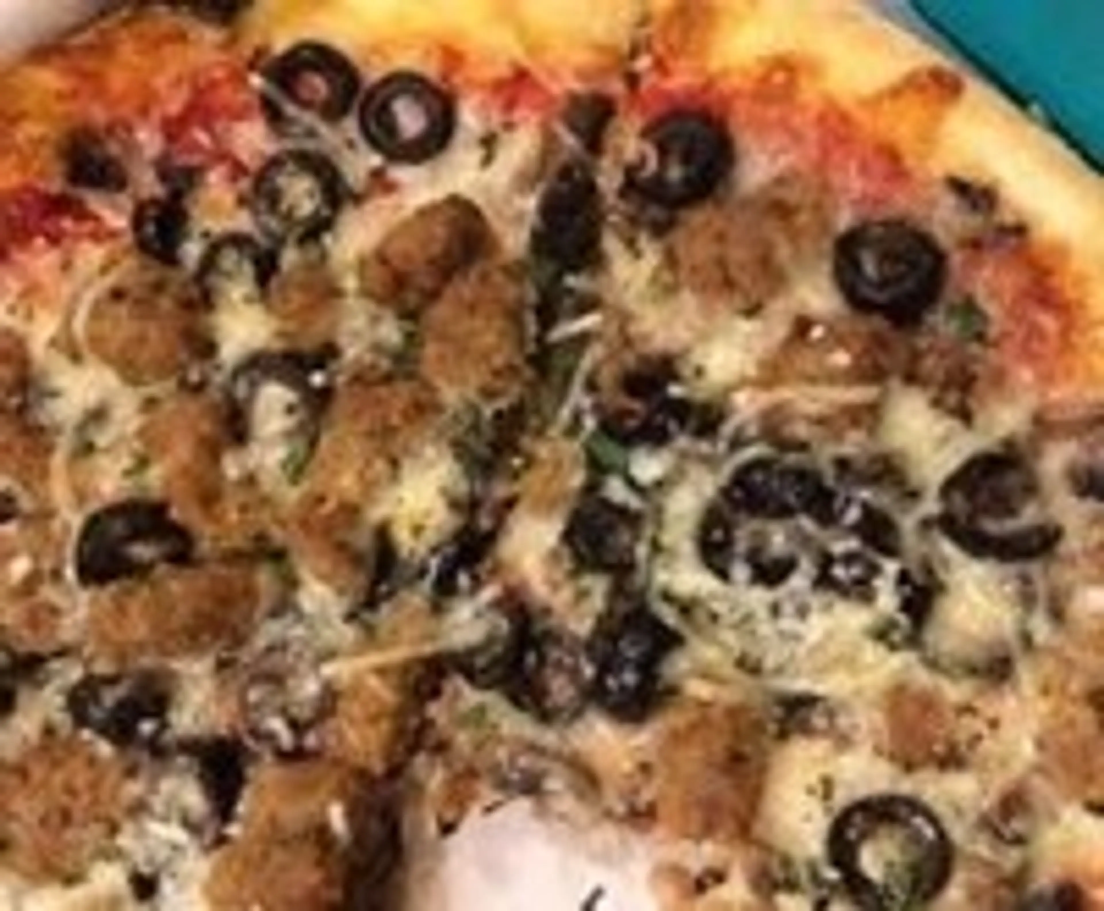 Shaved Fennel, Sausage and Kalamata Olive Pizza