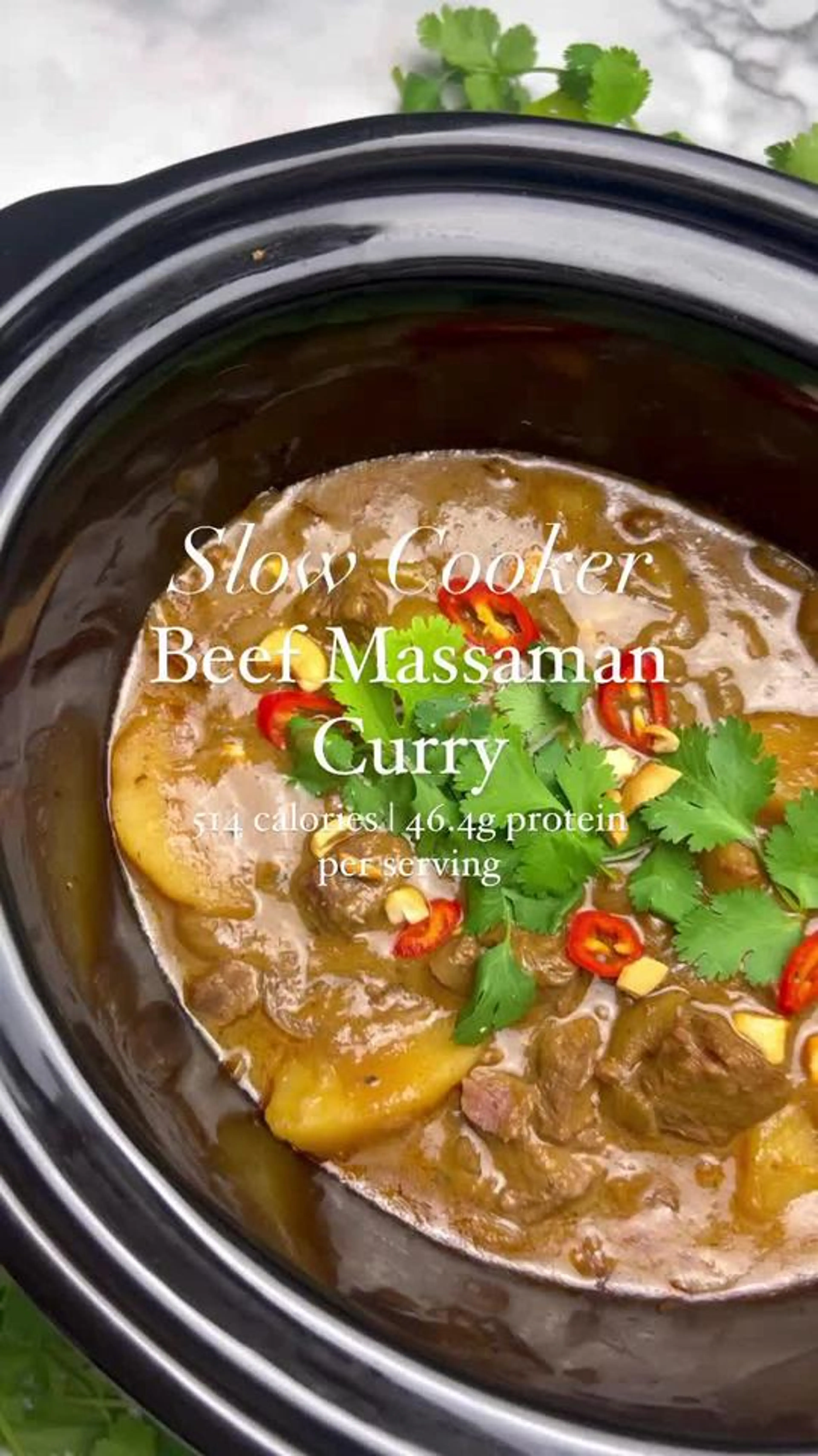 Slow Cooker Beef Massaman