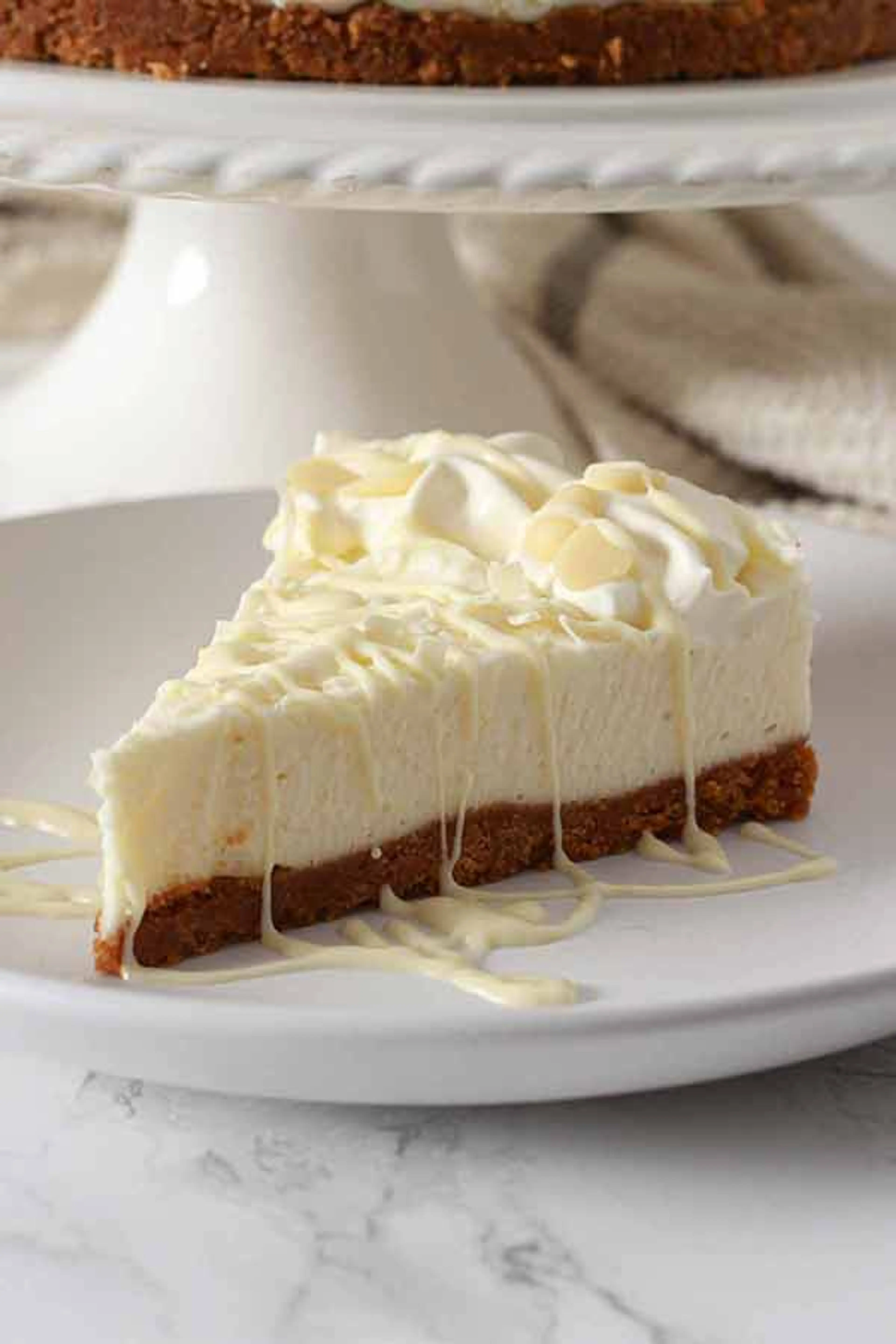 White Chocolate No-Bake Cheesecake