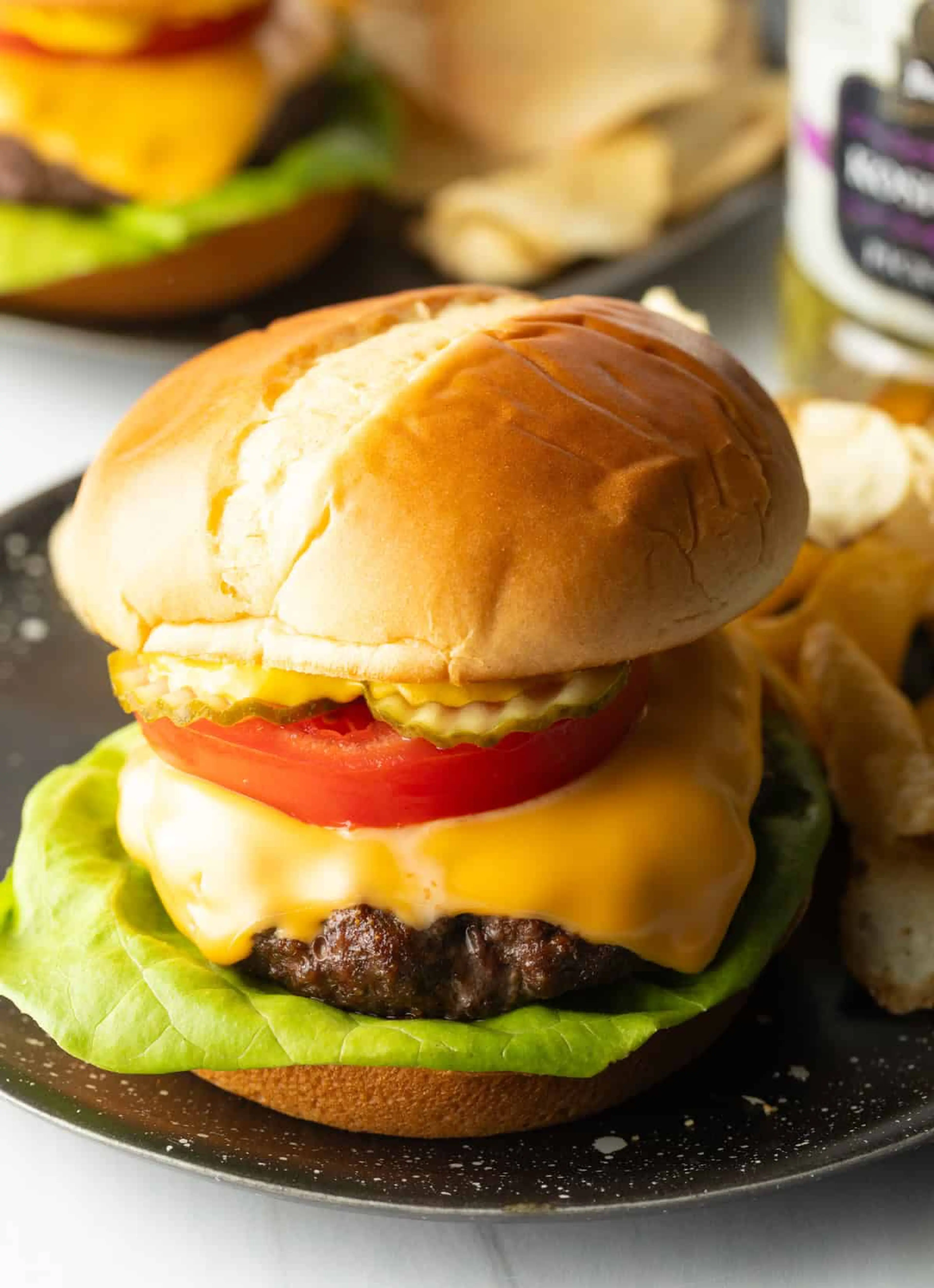 Air Fryer Burgers