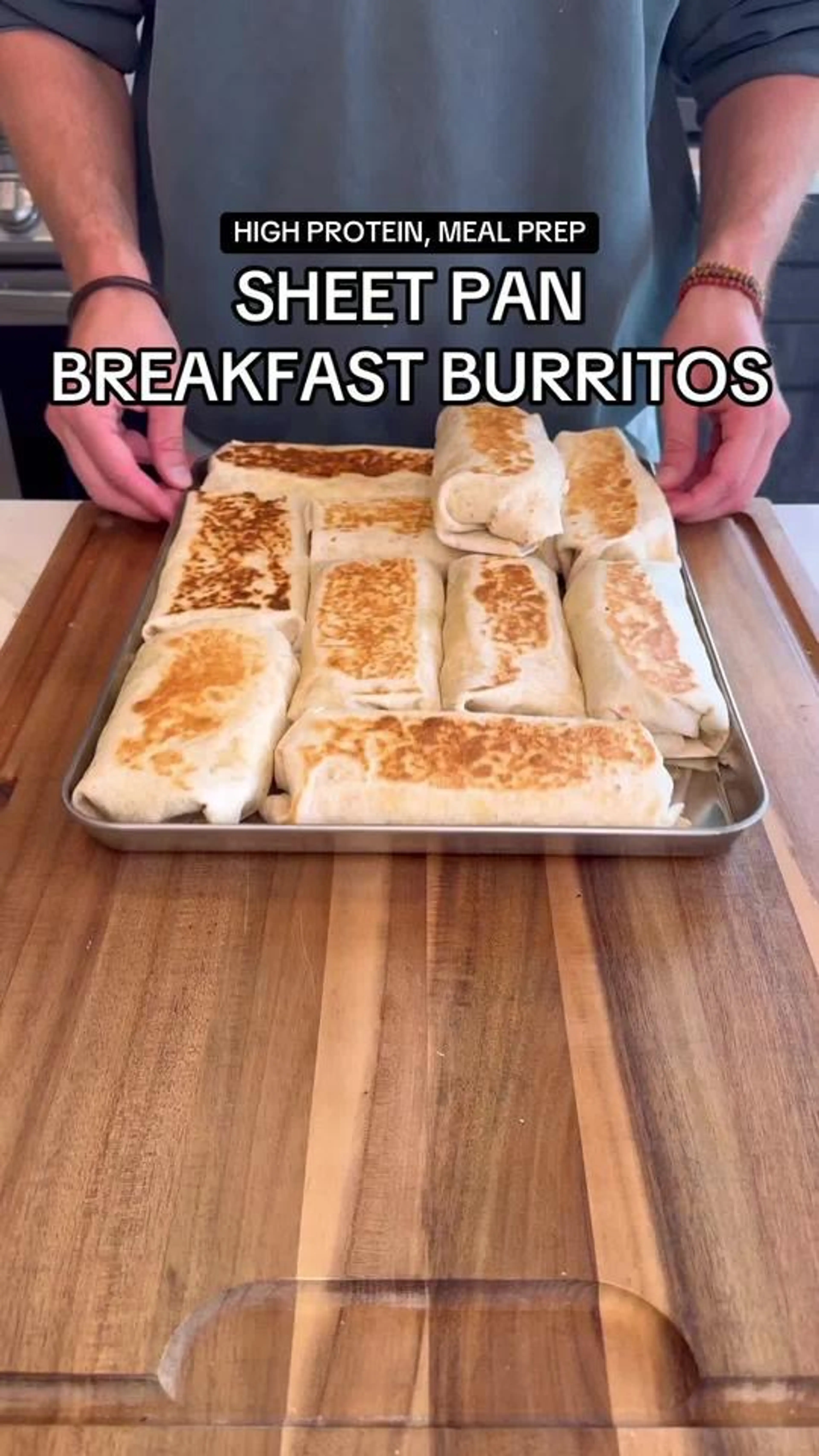Sheet Pan Breakfast Burritos