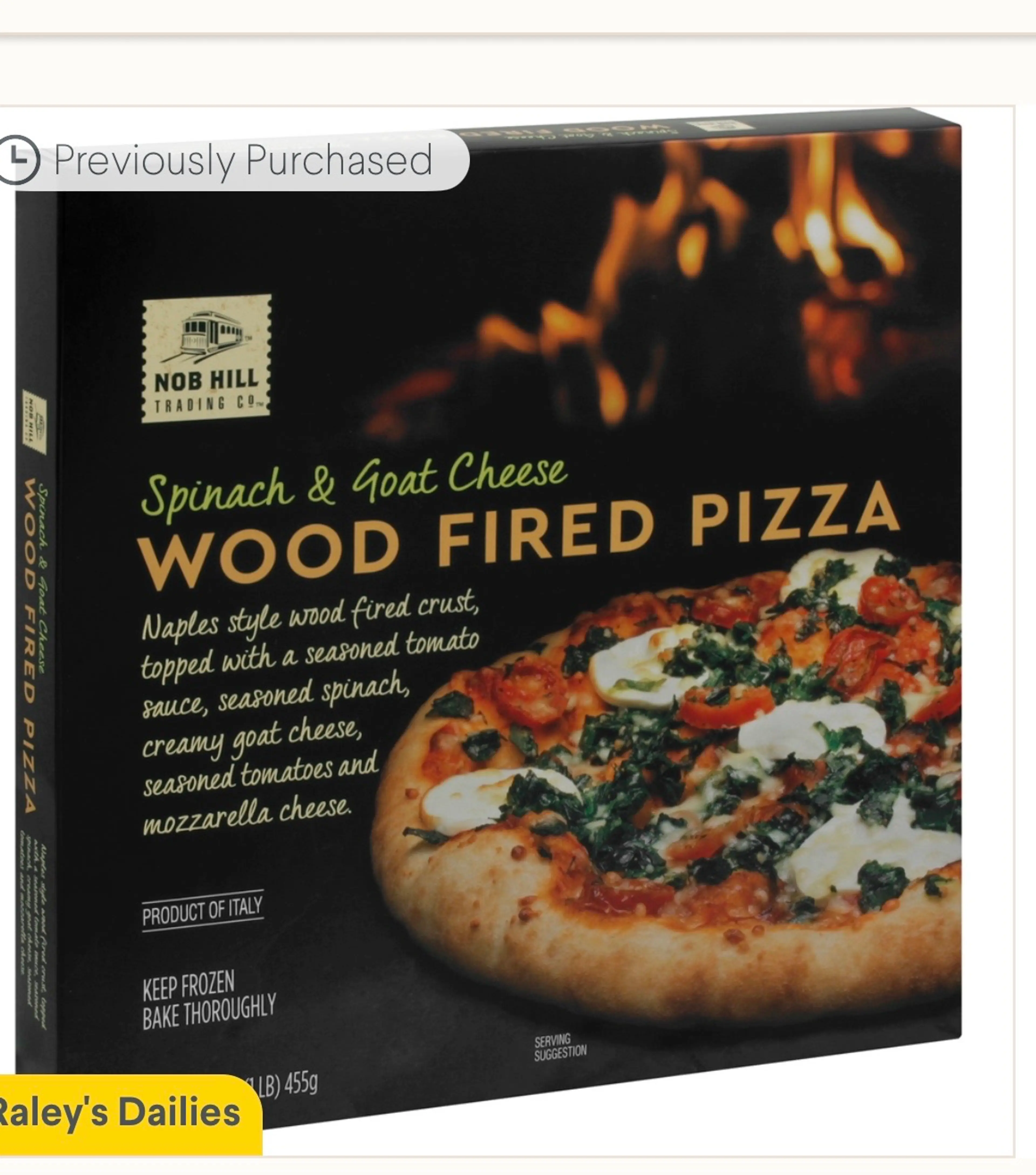 Turkey Goat Cheese Pizza